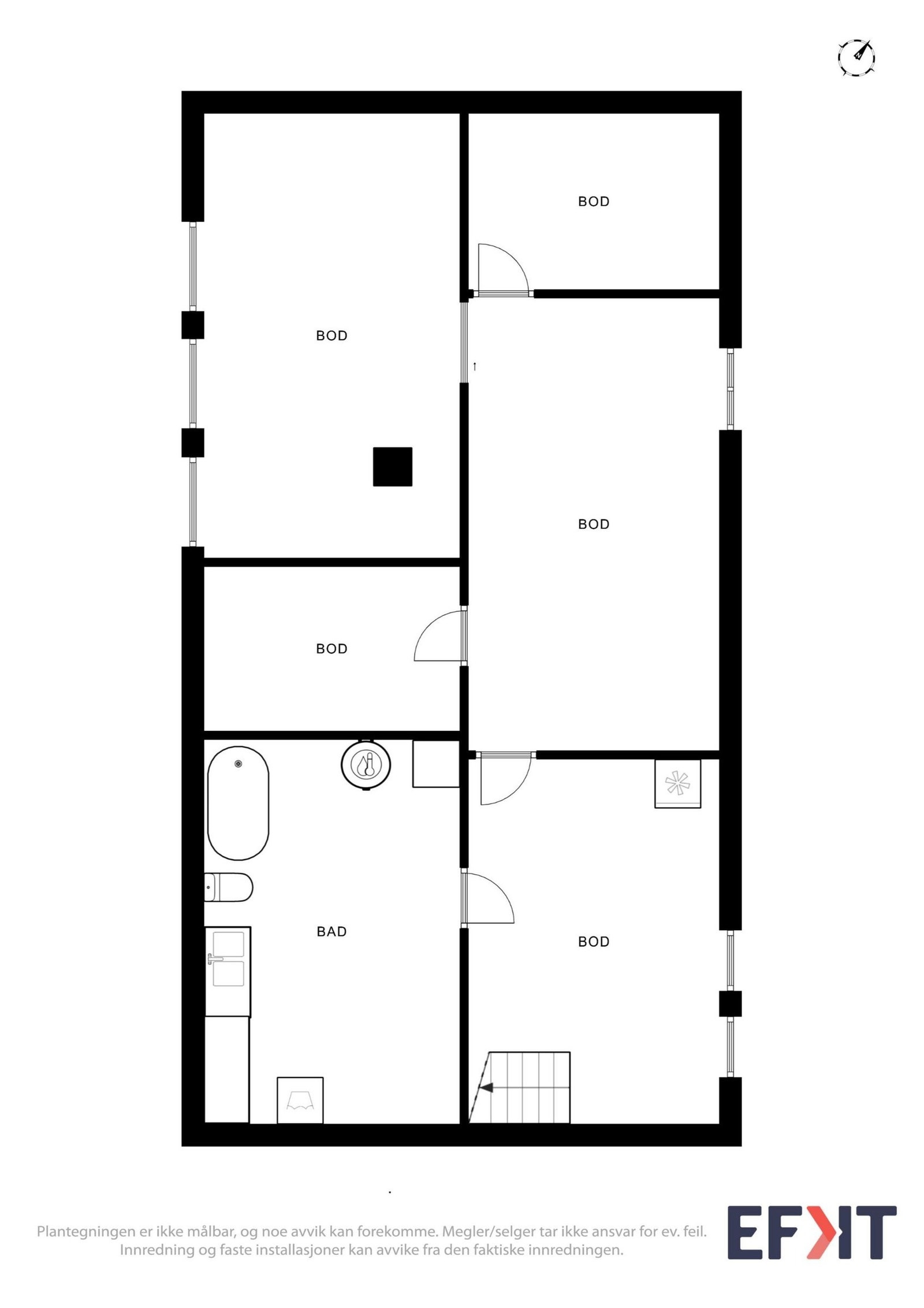 Plantegning av kjeller Galleribilde
