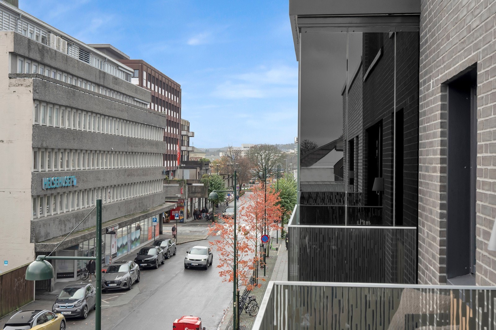 Utsikt fra balkong Galleribilde