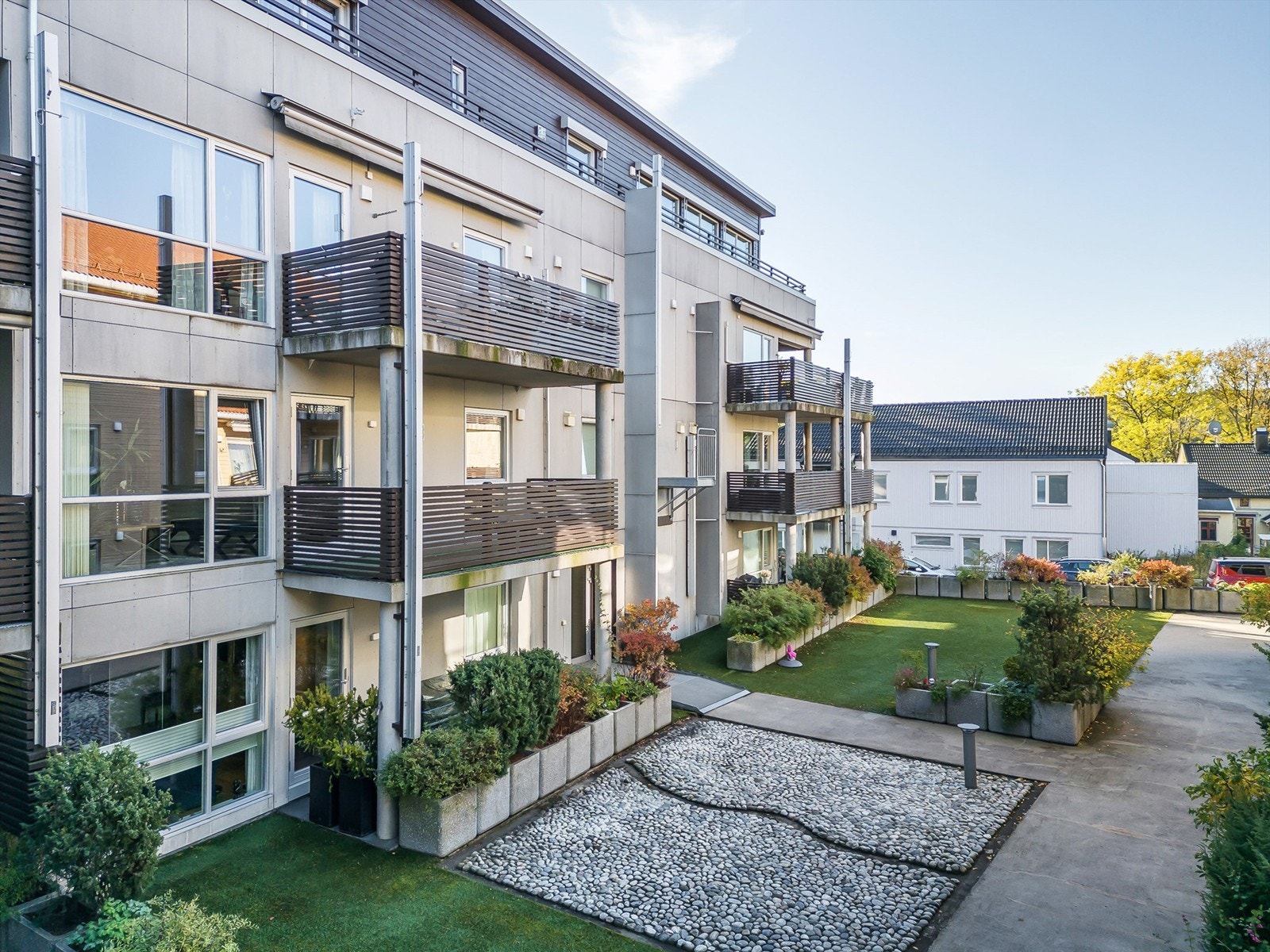 Fellesarealene er pent opparbeidet. Galleribilde