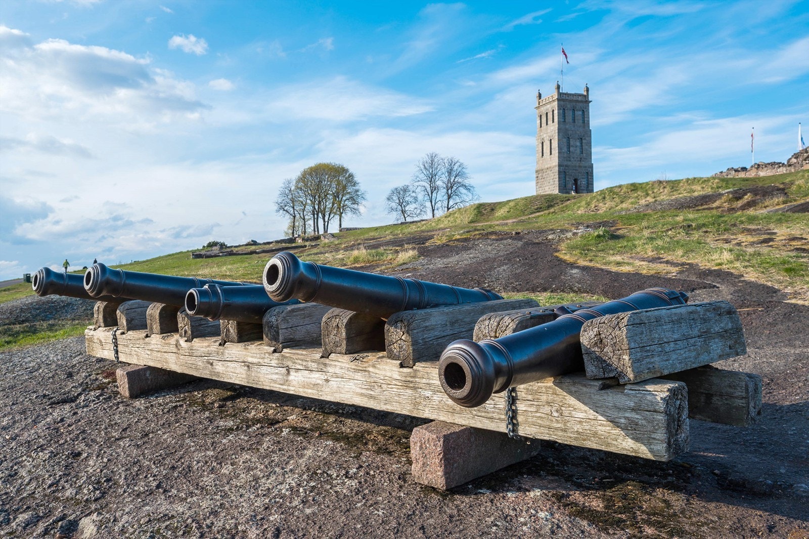Slottsfjell er en populær turistattraksjon og er et kjennetegn for Tønsberg. Galleribilde
