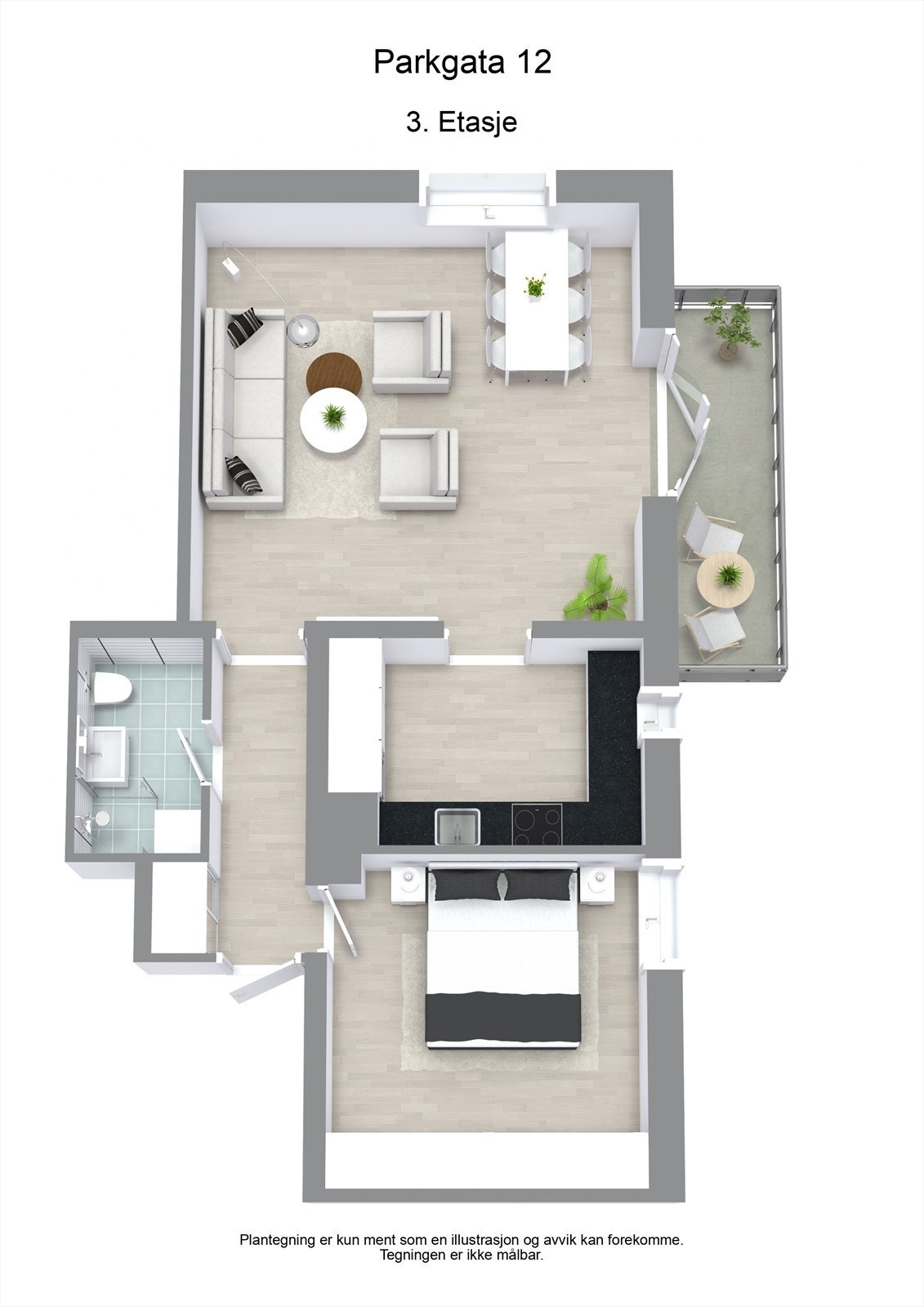 Parkgata 12 - 3D Galleribilde