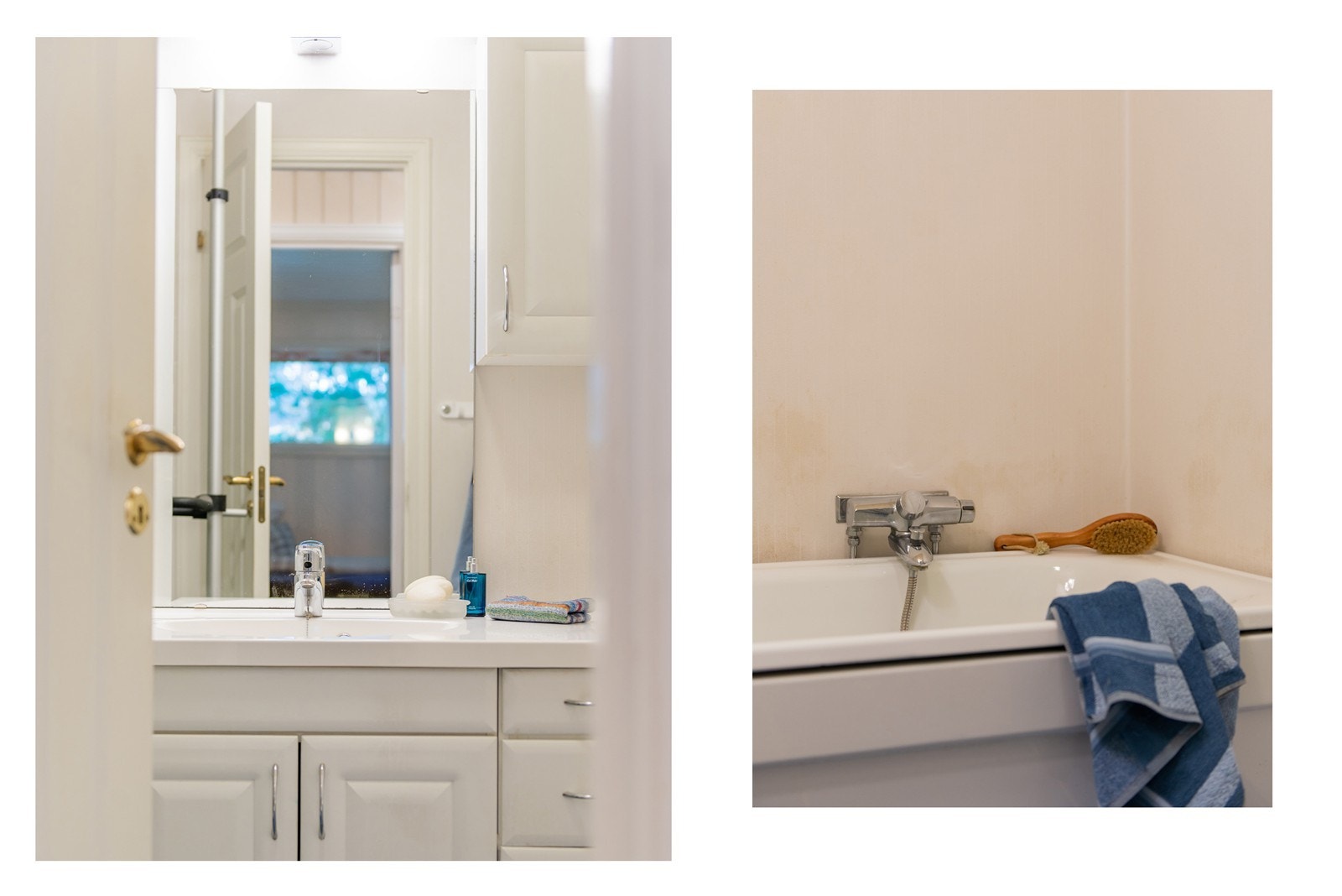 Bad med badekar i soveromsfløyen Galleribilde