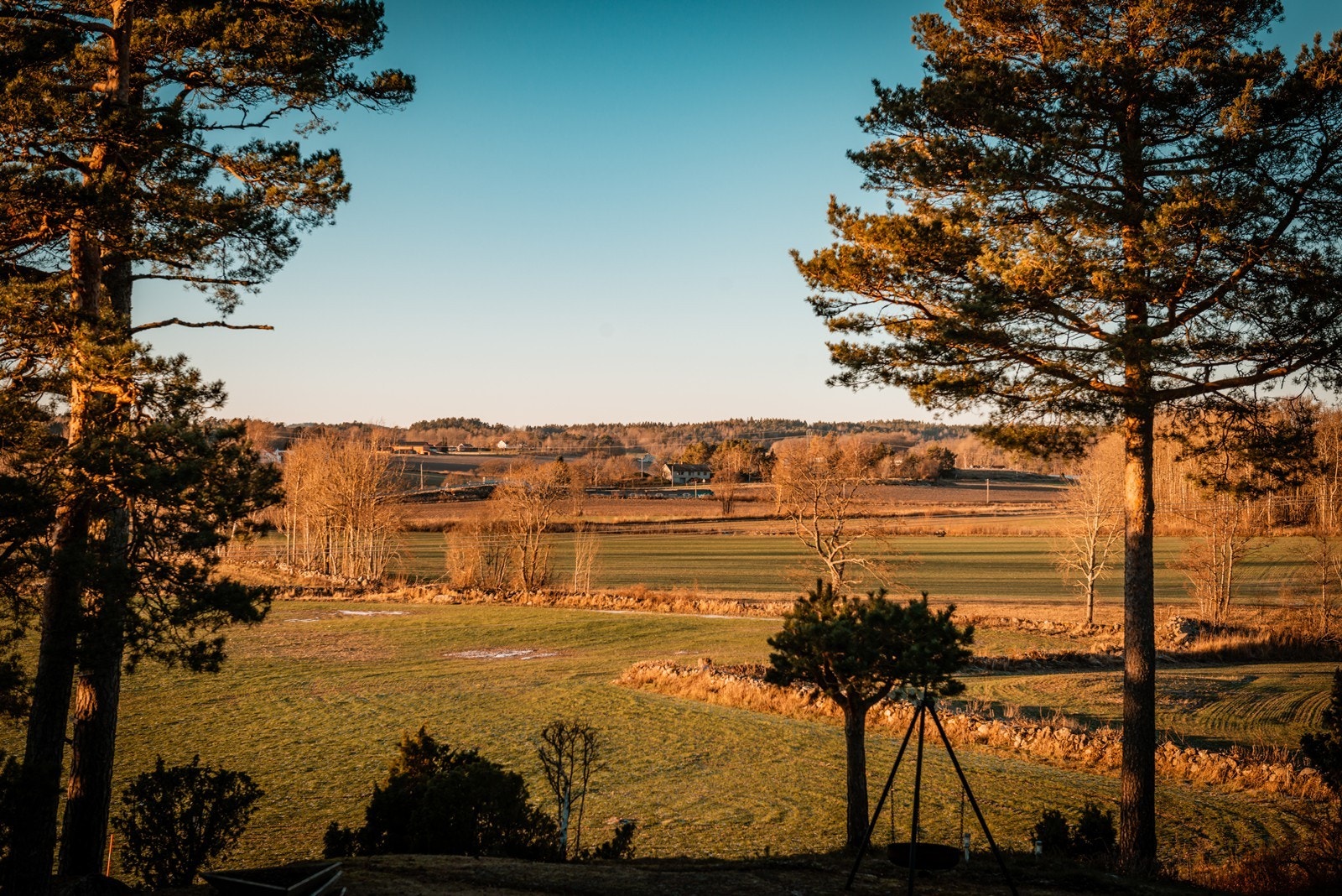 Et behagelig utsyn fra terrassen og stua Galleribilde