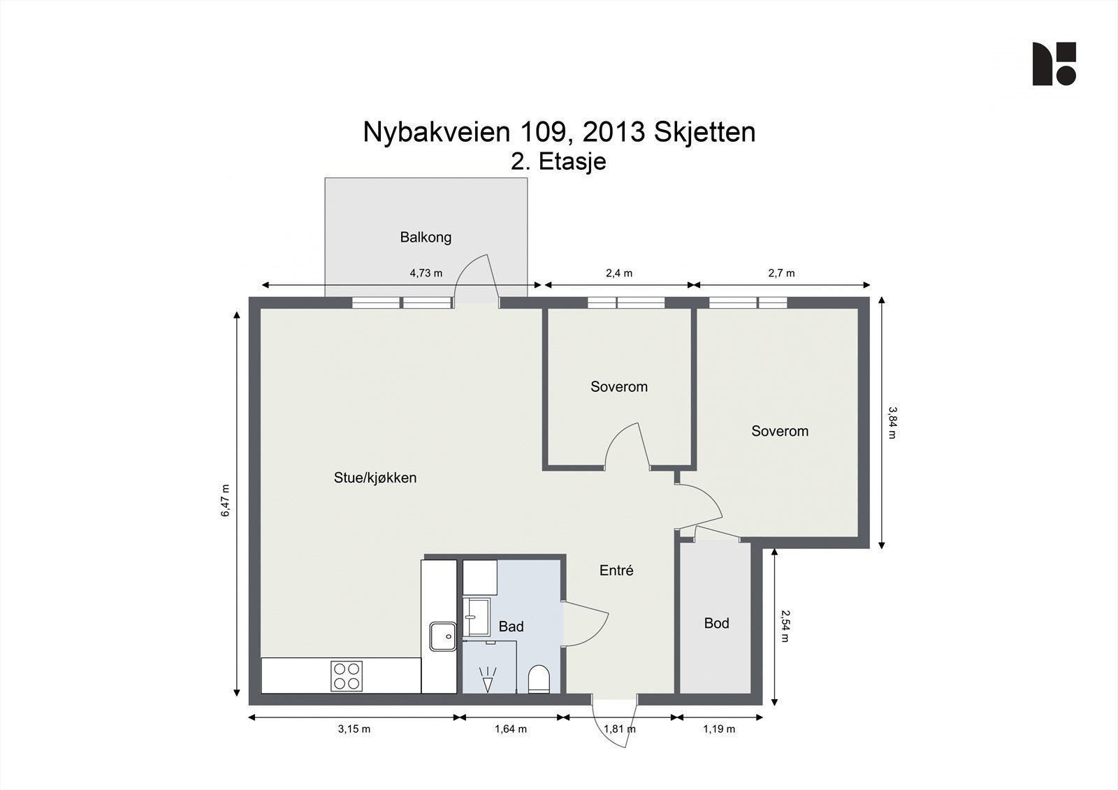 Plantegning Galleribilde