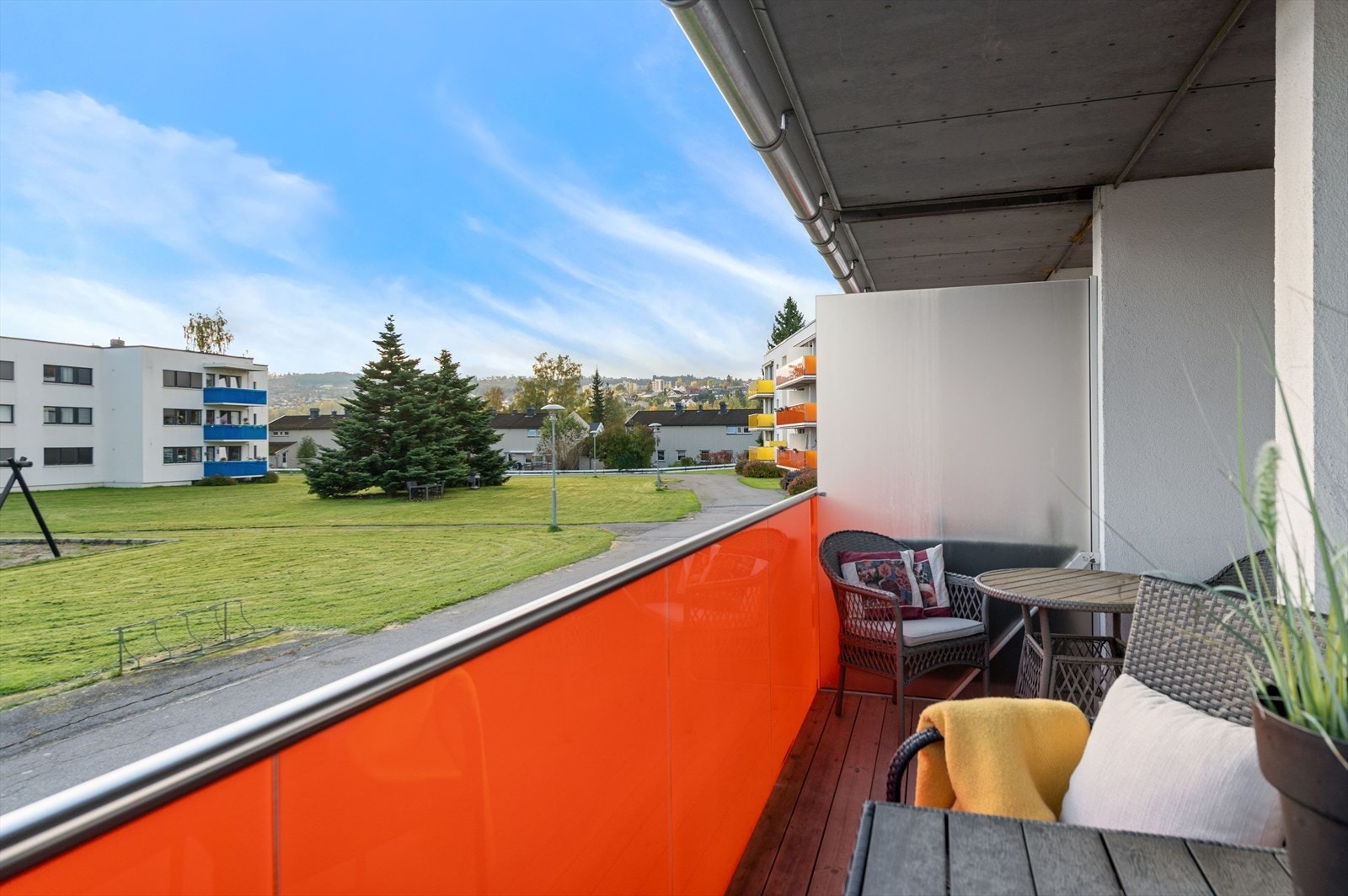 Utsikt fra balkong. Galleribilde