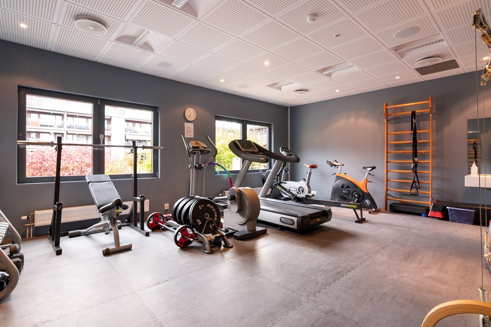 På fellesområdene er det også et godt utstyrt treningsrom for deg som liker å være aktiv. Galleribilde