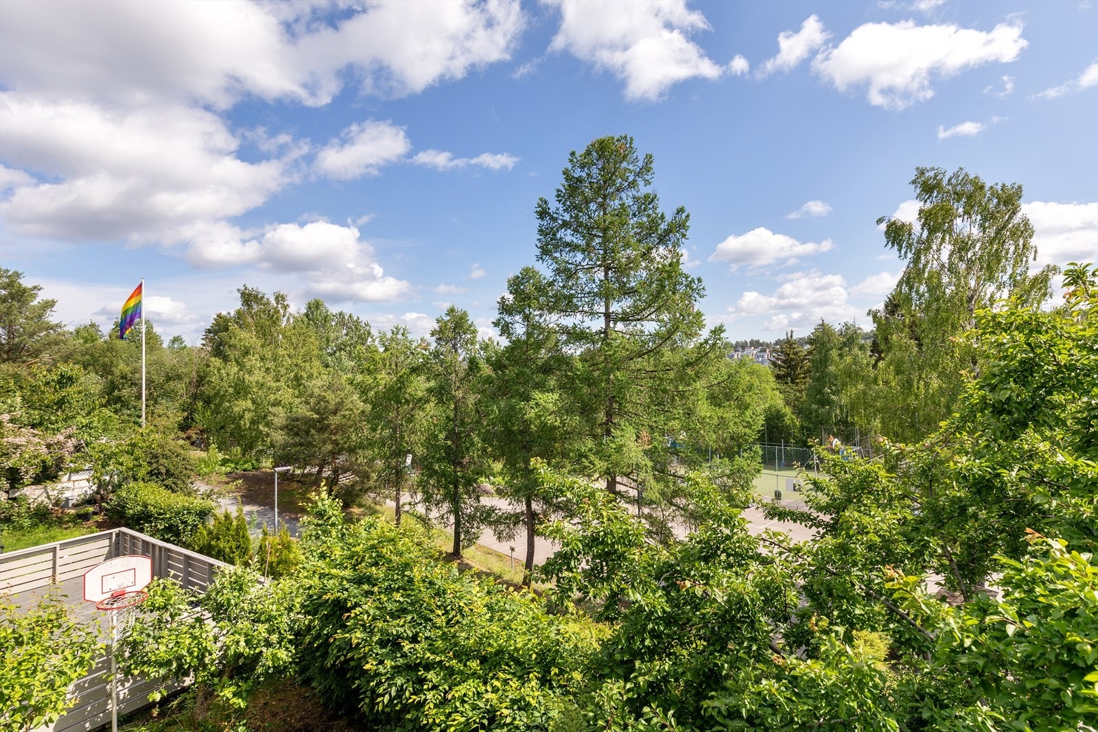 Utsyn fra balkong Galleribilde