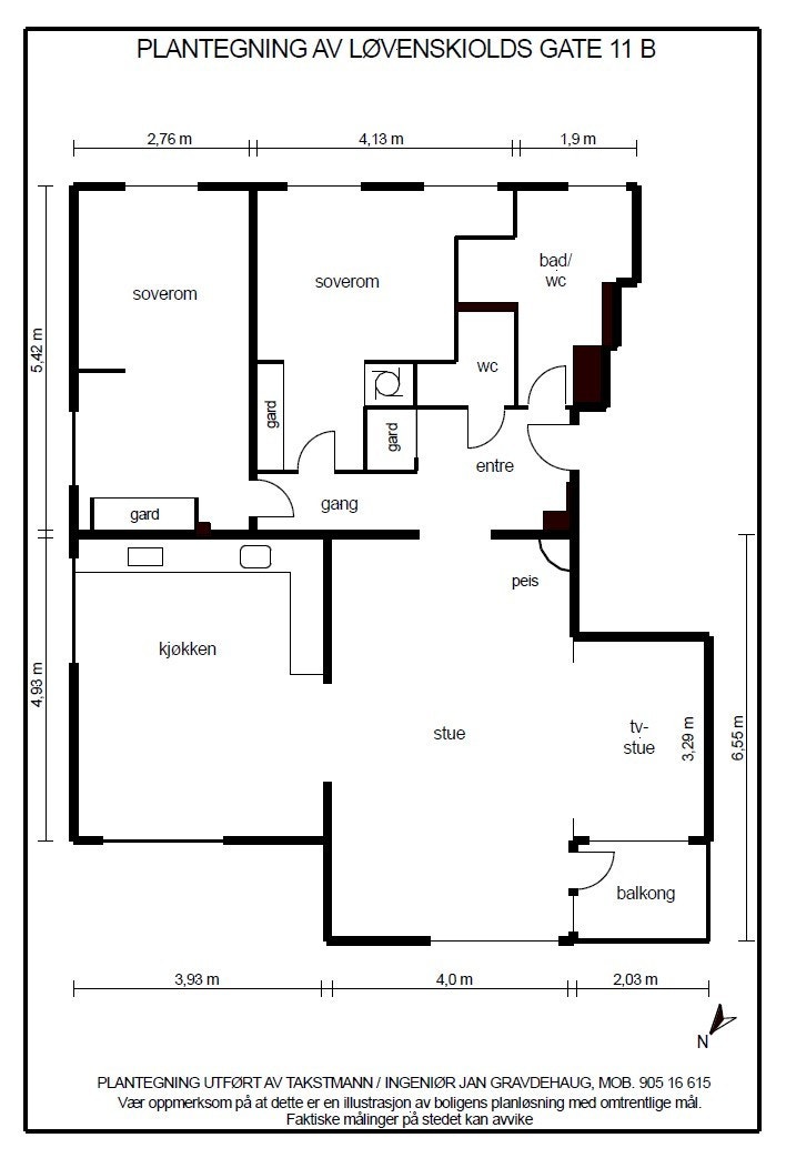 Plantegning. Galleribilde