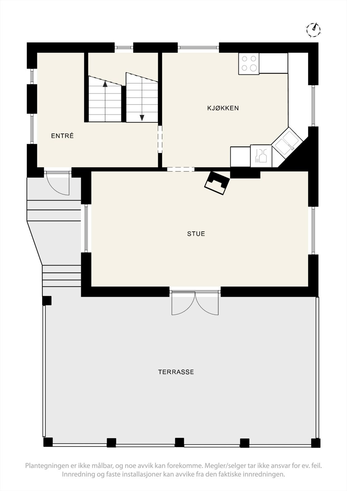 Plantegning 1 etasje Galleribilde