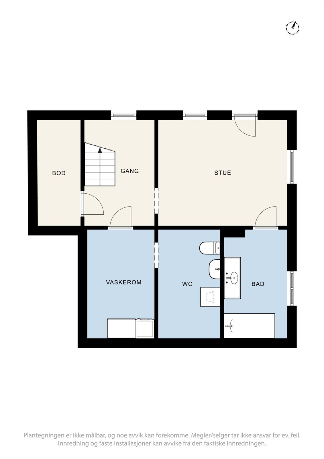 Plantegning kjeller Galleribilde