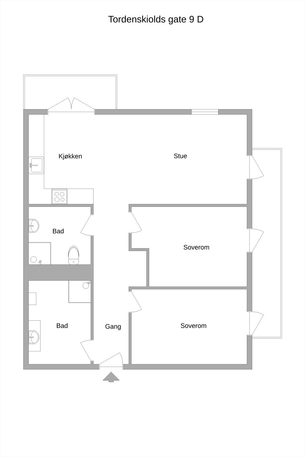 Plantegning. Galleribilde