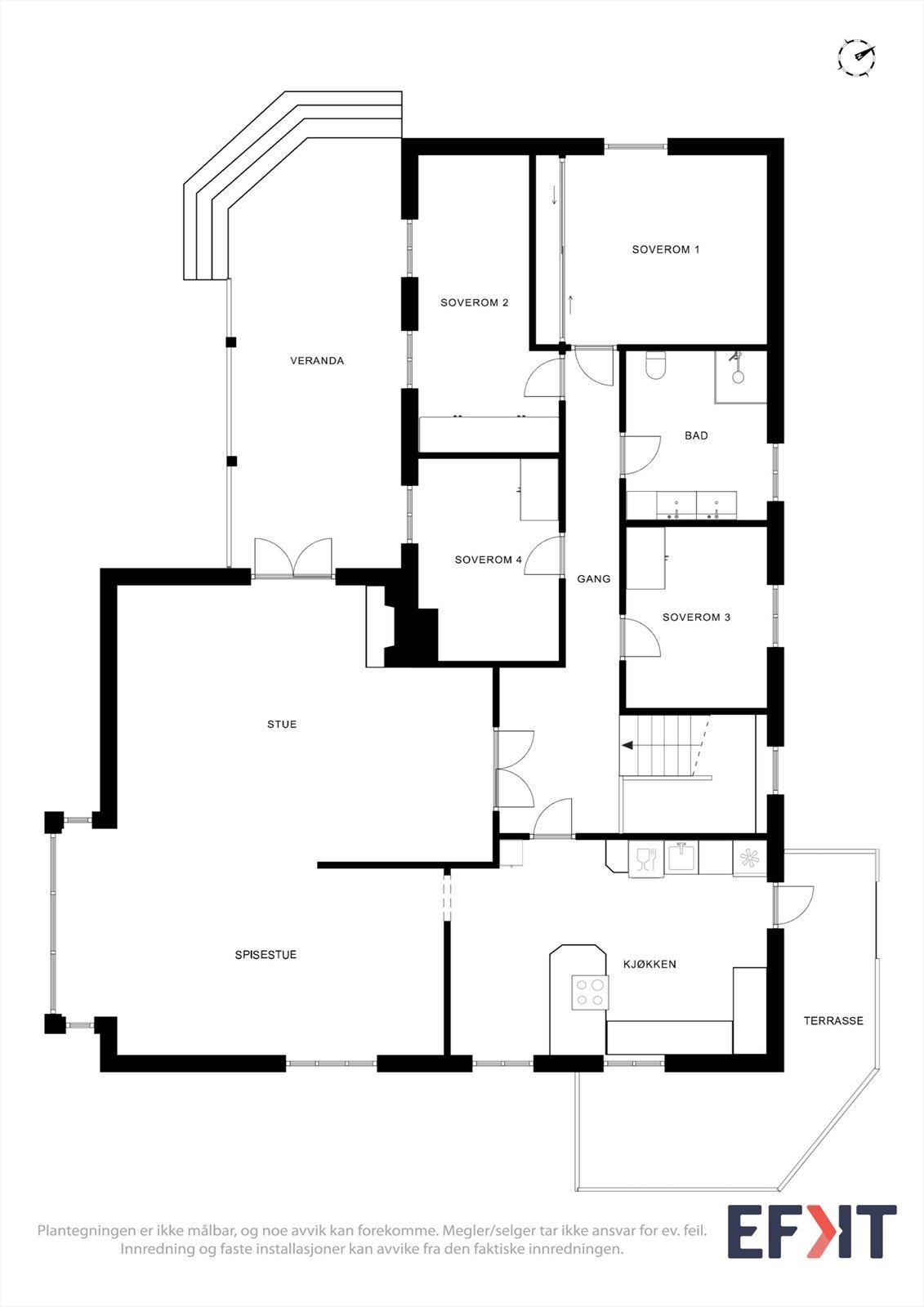 Plantegning 1.etasje. Galleribilde