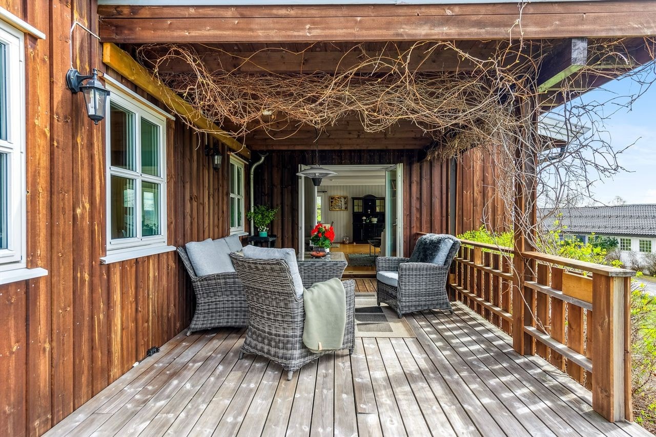 Her kan man nyte sene sommerkvelder. Galleribilde