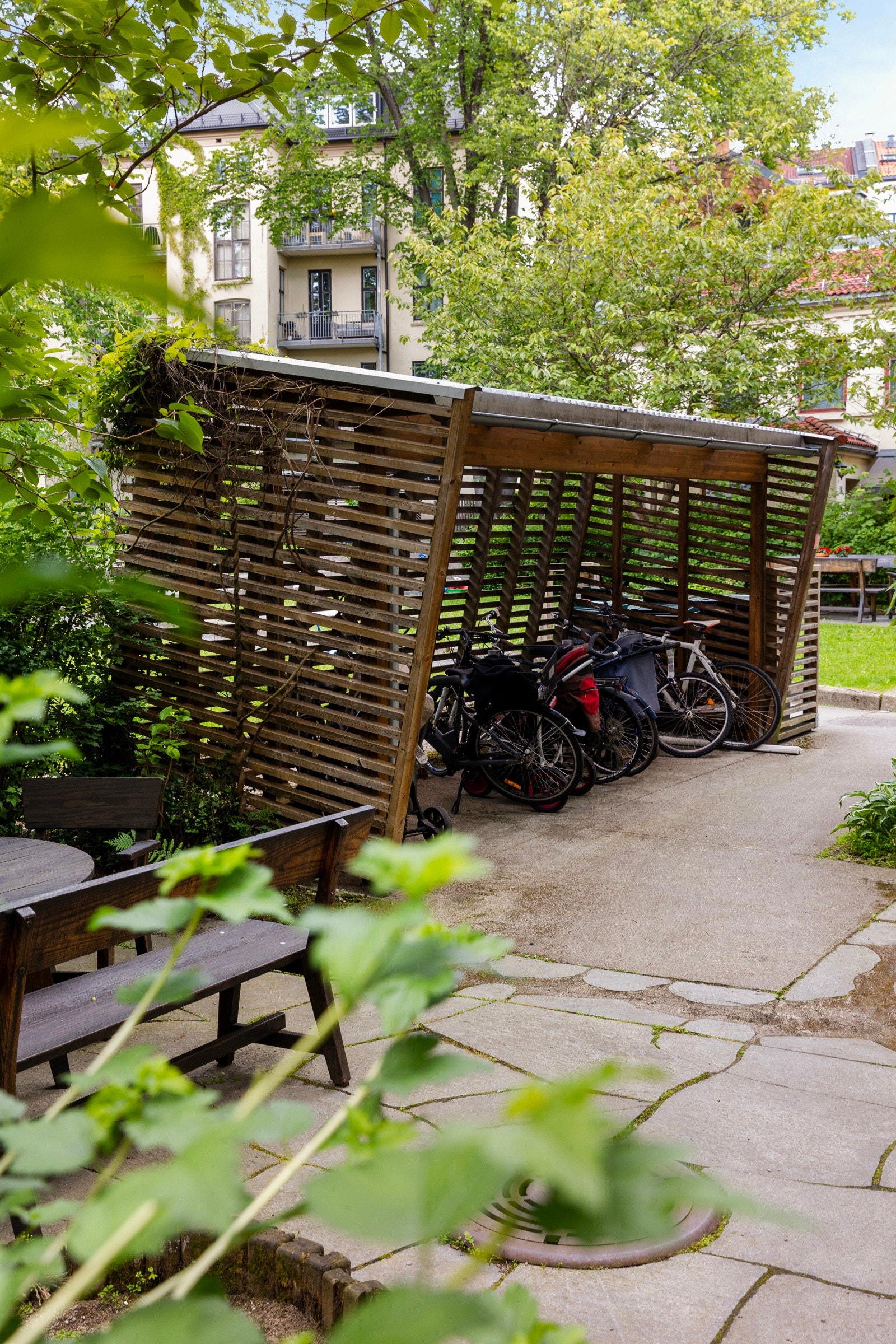 Praktisk sykkelskur Galleribilde