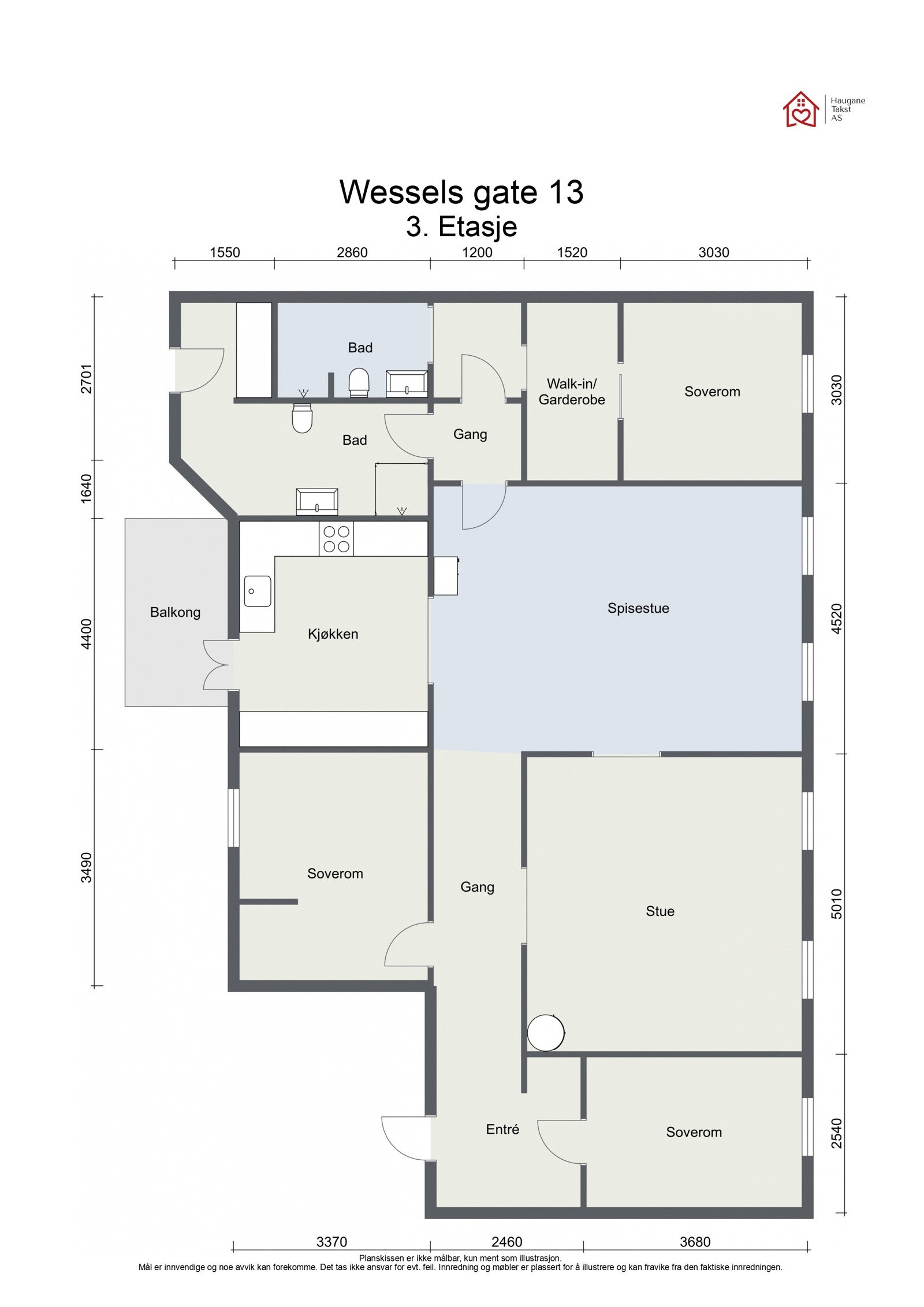 Plantegning Galleribilde