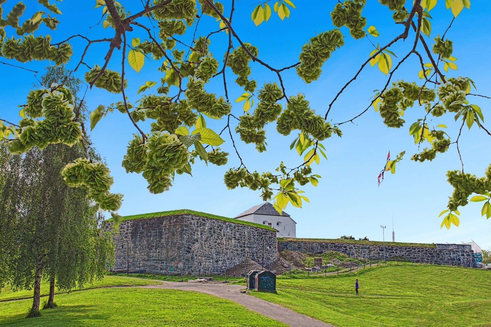 Til sentrum er det ca. 10 minutters gange, hvor du finner alt av fasiliteter og byliv. Galleribilde