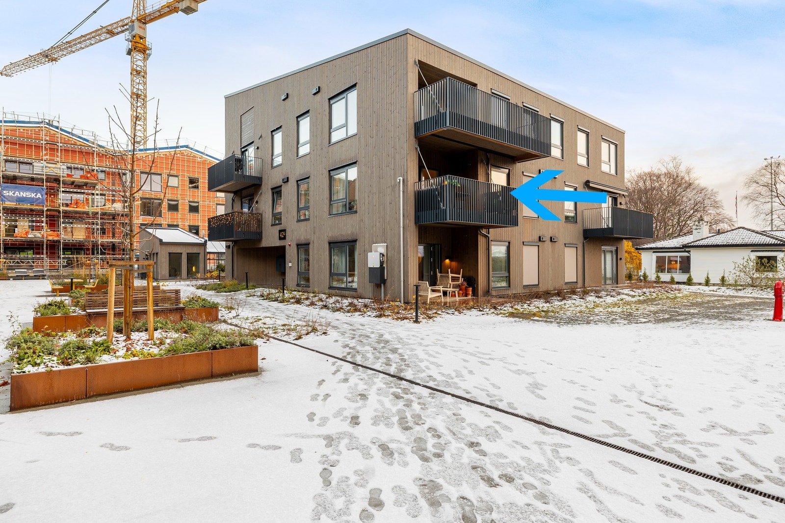 Leiligheten ligger i byggets 2 etasje. Galleribilde