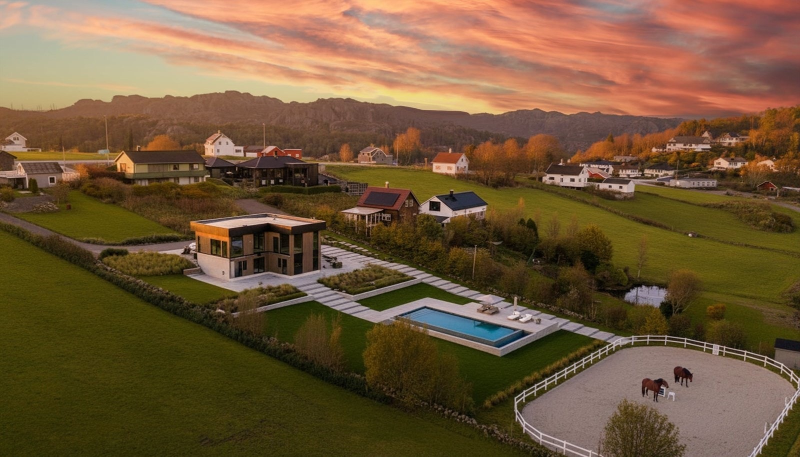 Alexander Nygård v/ Eiendomsmegler Norge har gleden av å presentere Ytstebrødveien 256! Illustrasjon av tomtens muligheter. Galleribilde