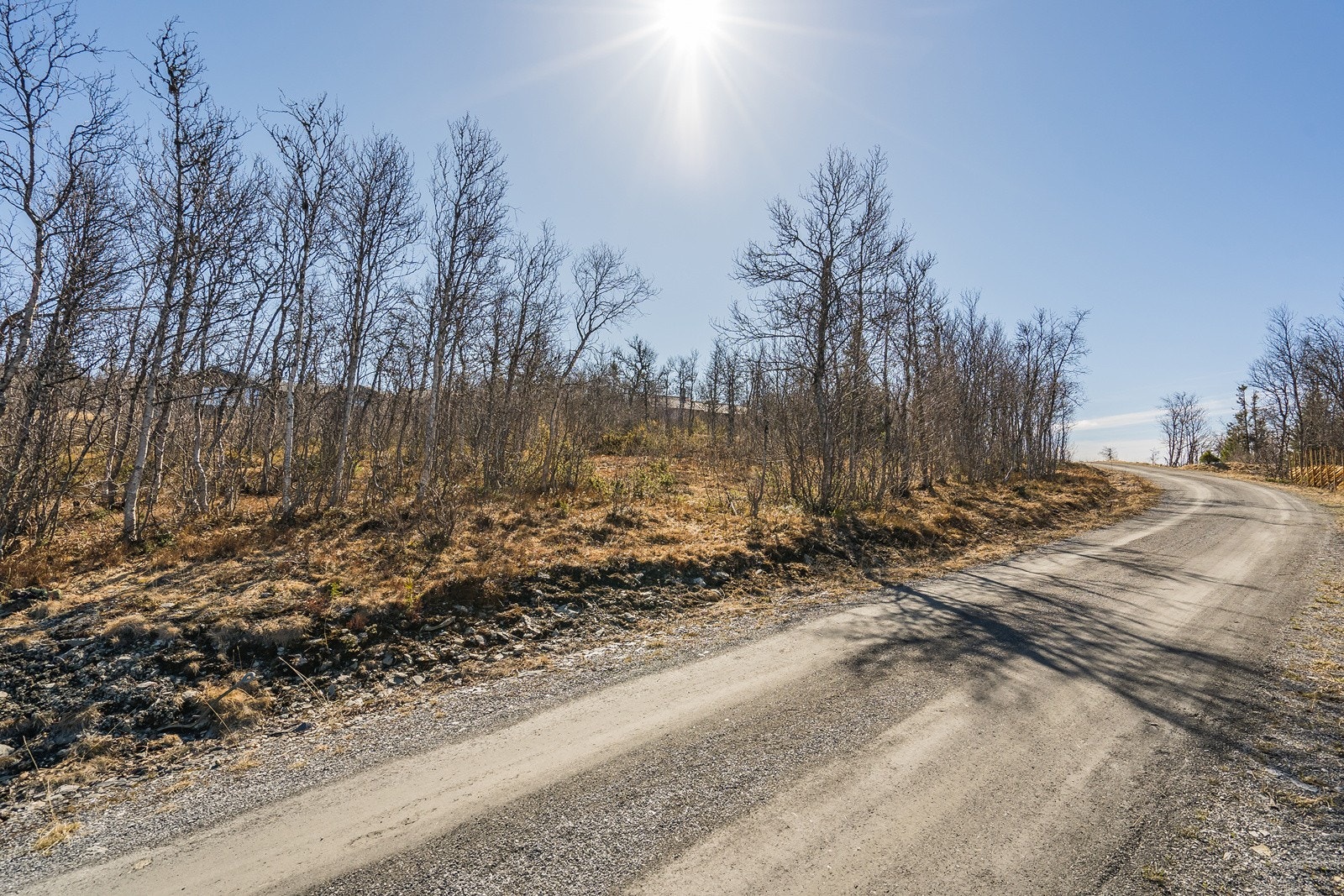Det er ført kommunalt vann og avløp fram til nabotomtens grense. Galleribilde