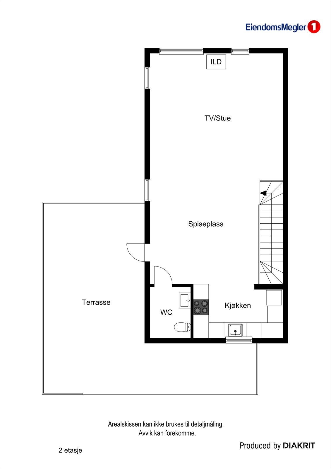 Plantegning 1. etasje. Galleribilde