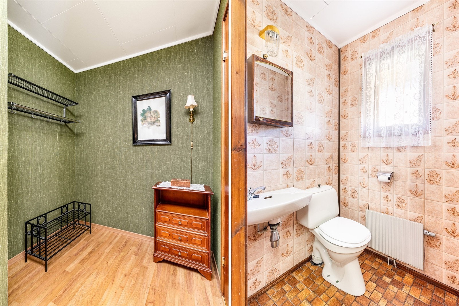 Gjestetoalett er tilknyttet hallens garderobe. Galleribilde