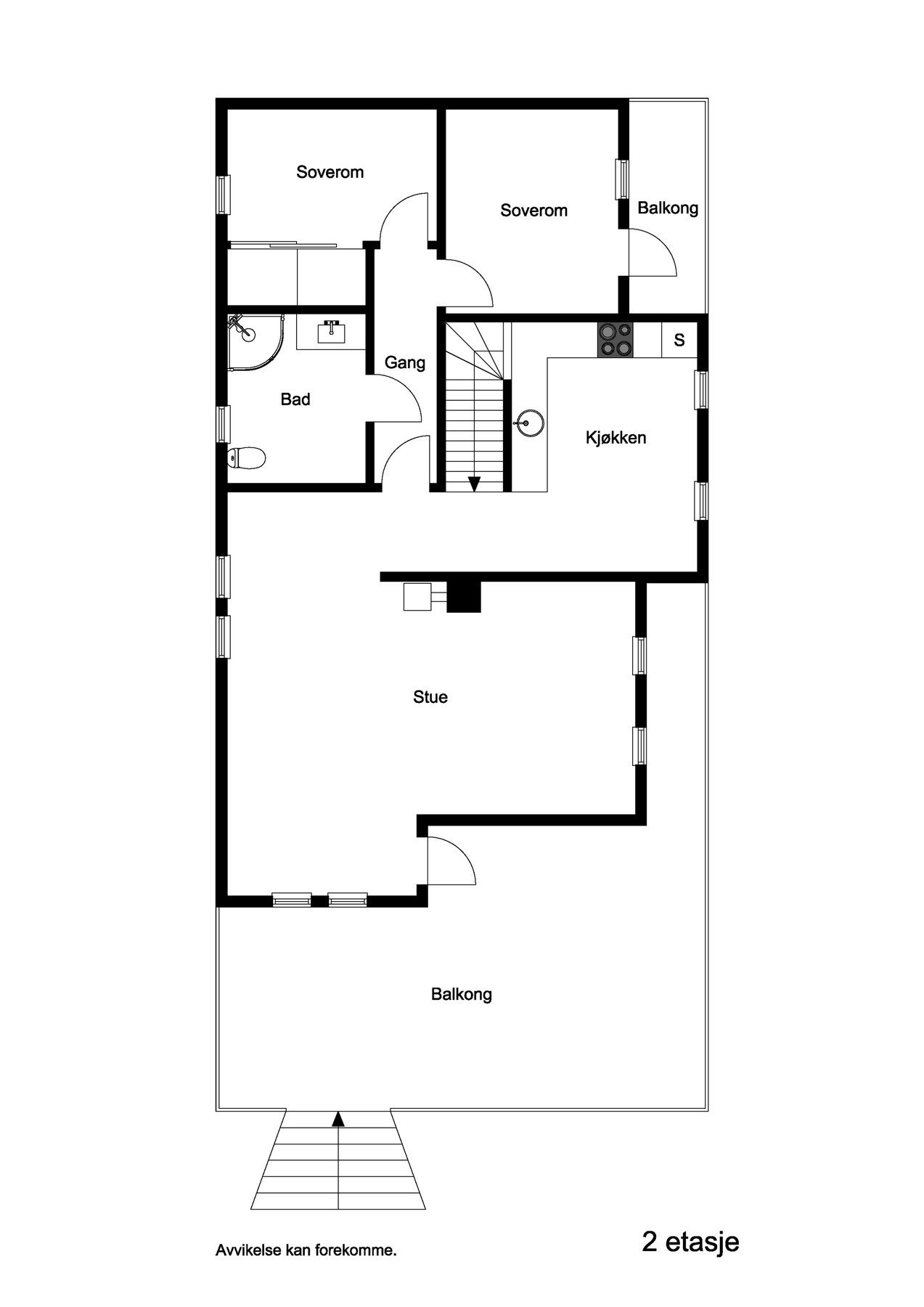 Plantegning 1.etg. Galleribilde