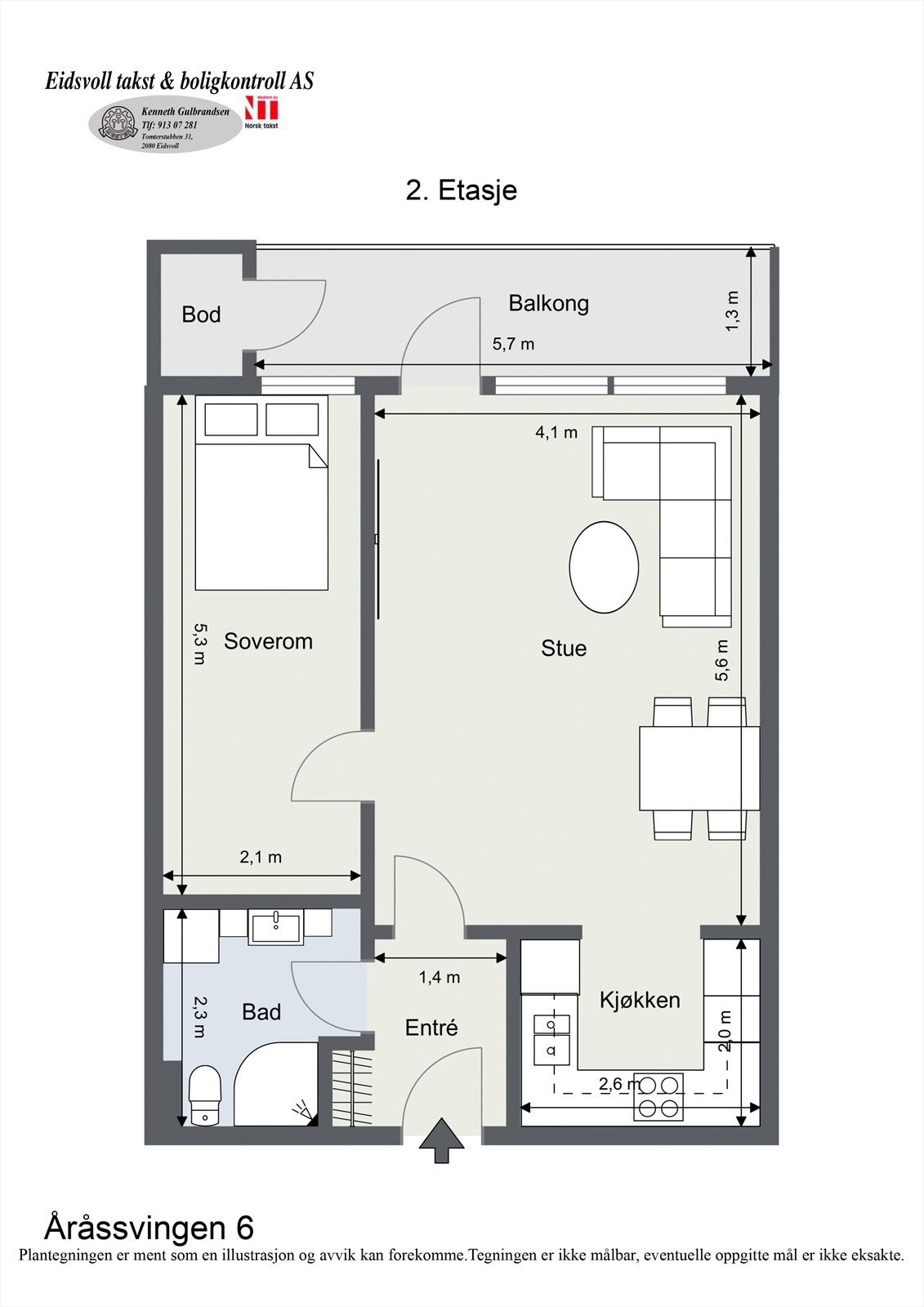 Plantegning 3. etasje. Galleribilde
