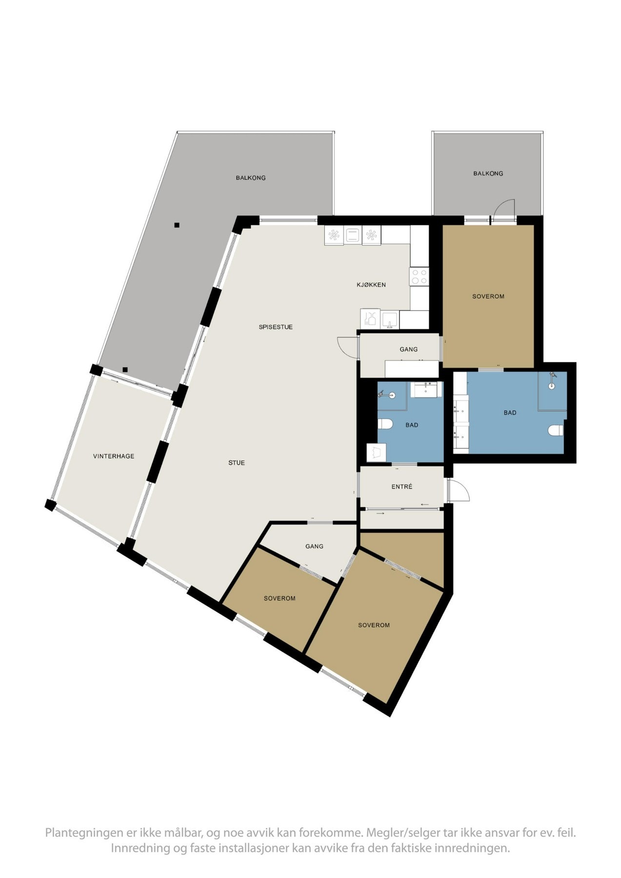 Plantegning Galleribilde