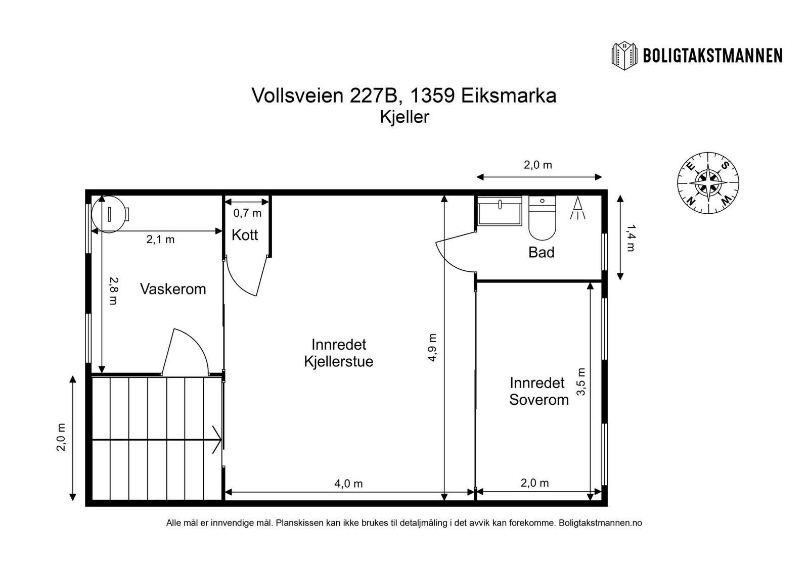 Plantegning kjeller. Galleribilde