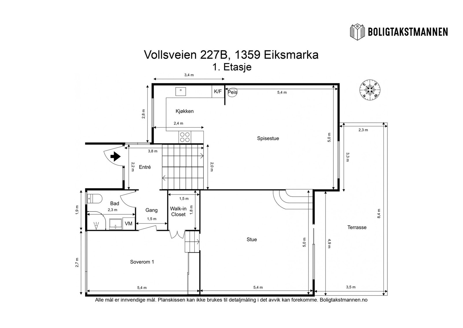 Plantegning 1. etasje. Galleribilde