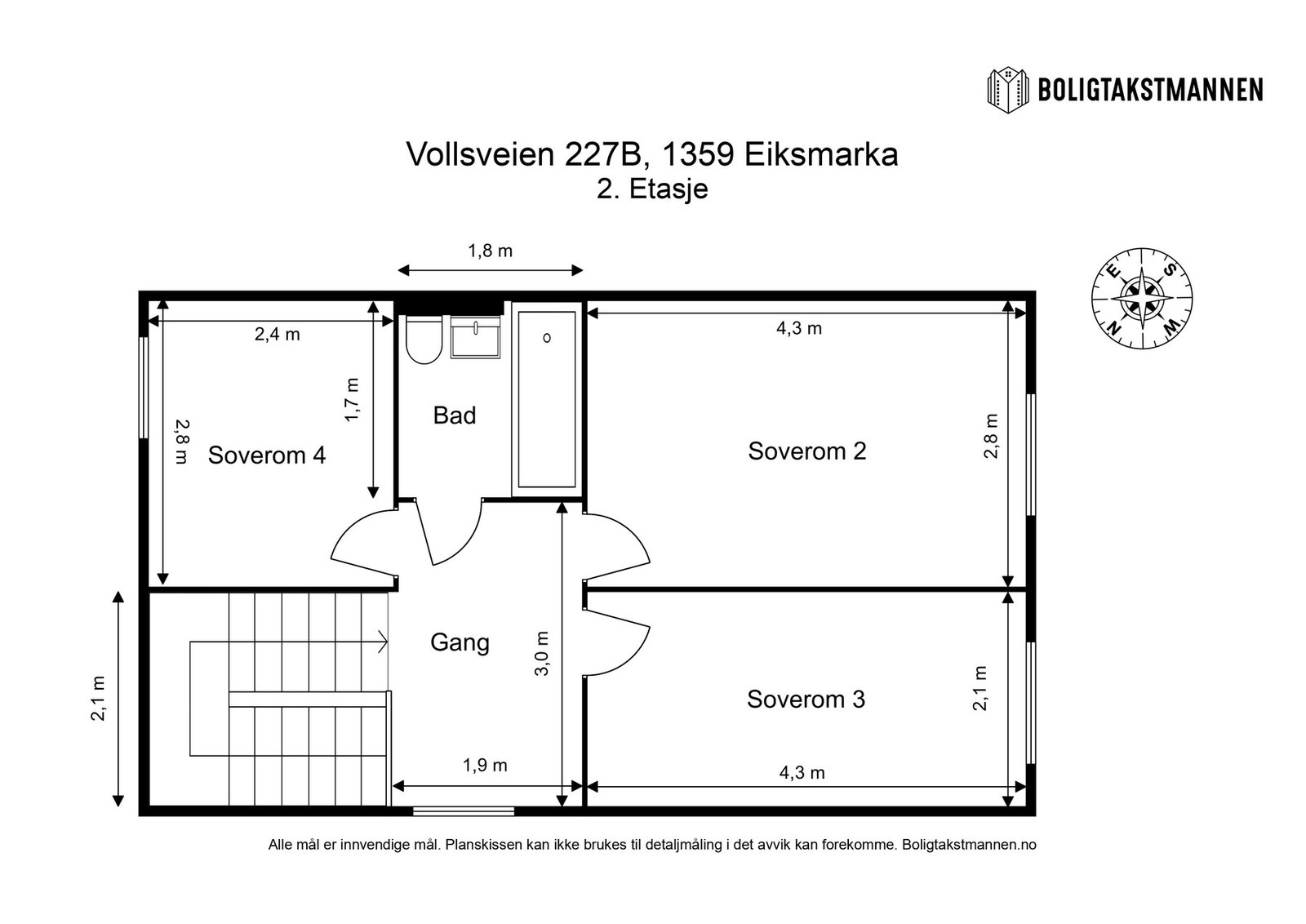 Plantegning 2. etasje. Galleribilde