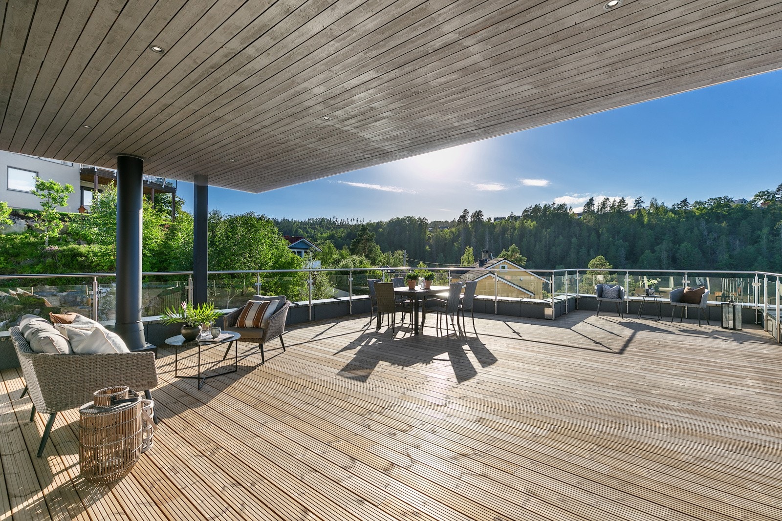 Stor takterrasse Galleribilde