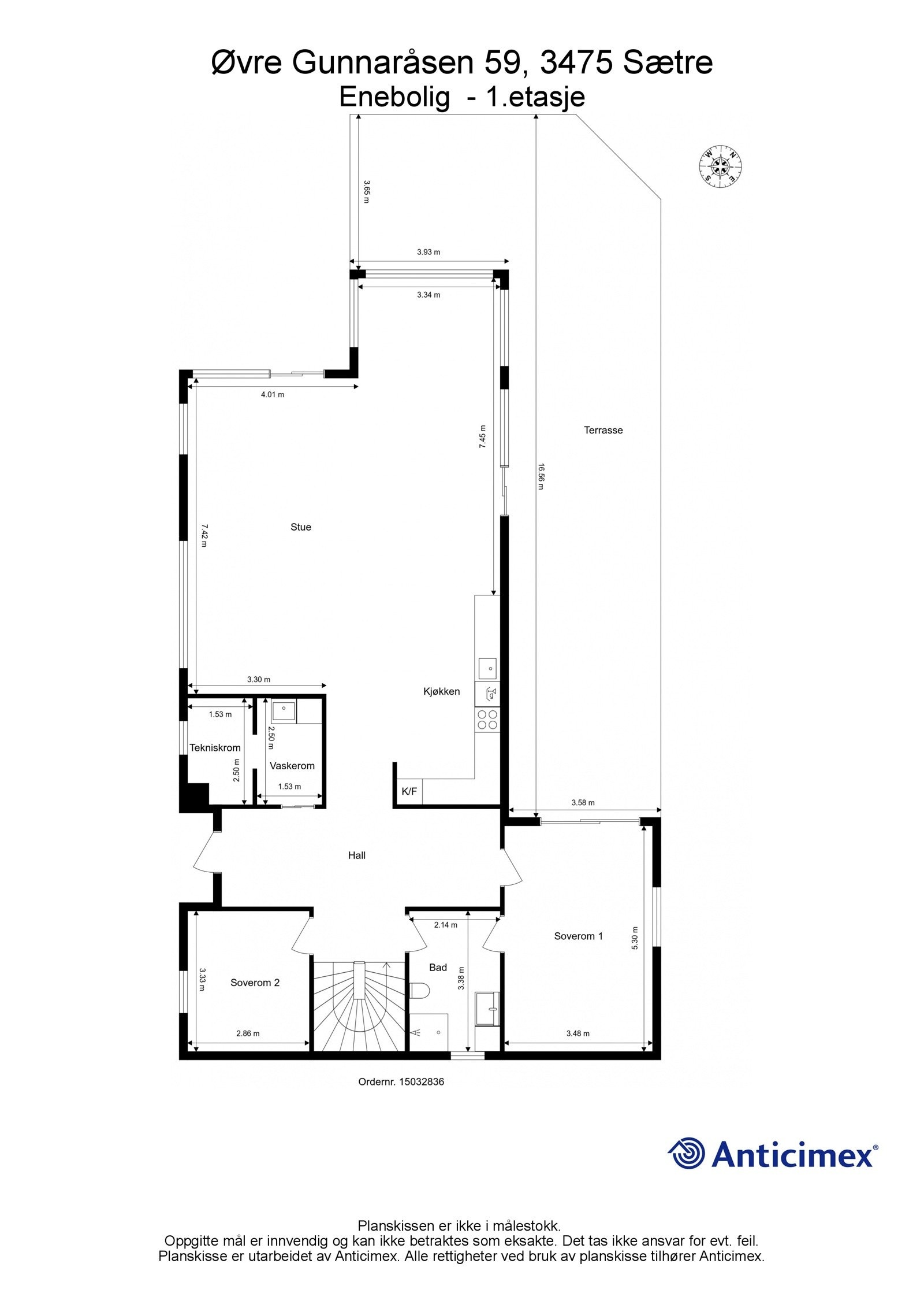 Planskisse 1. etasje Galleribilde