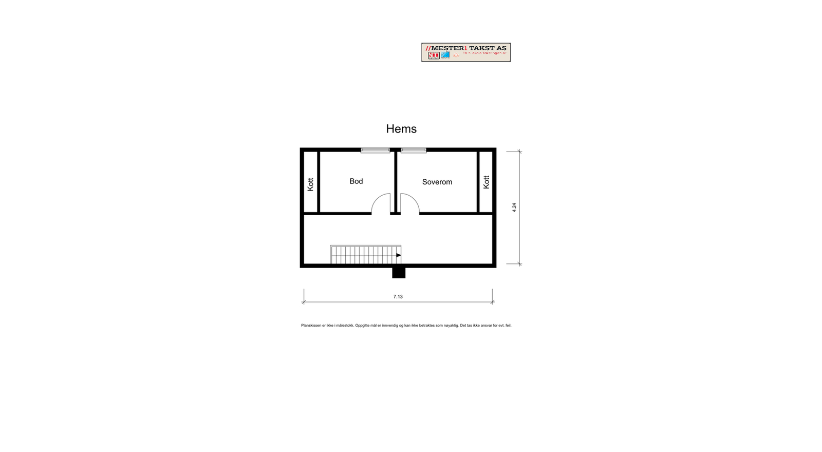 Planskisse Hems Galleribilde