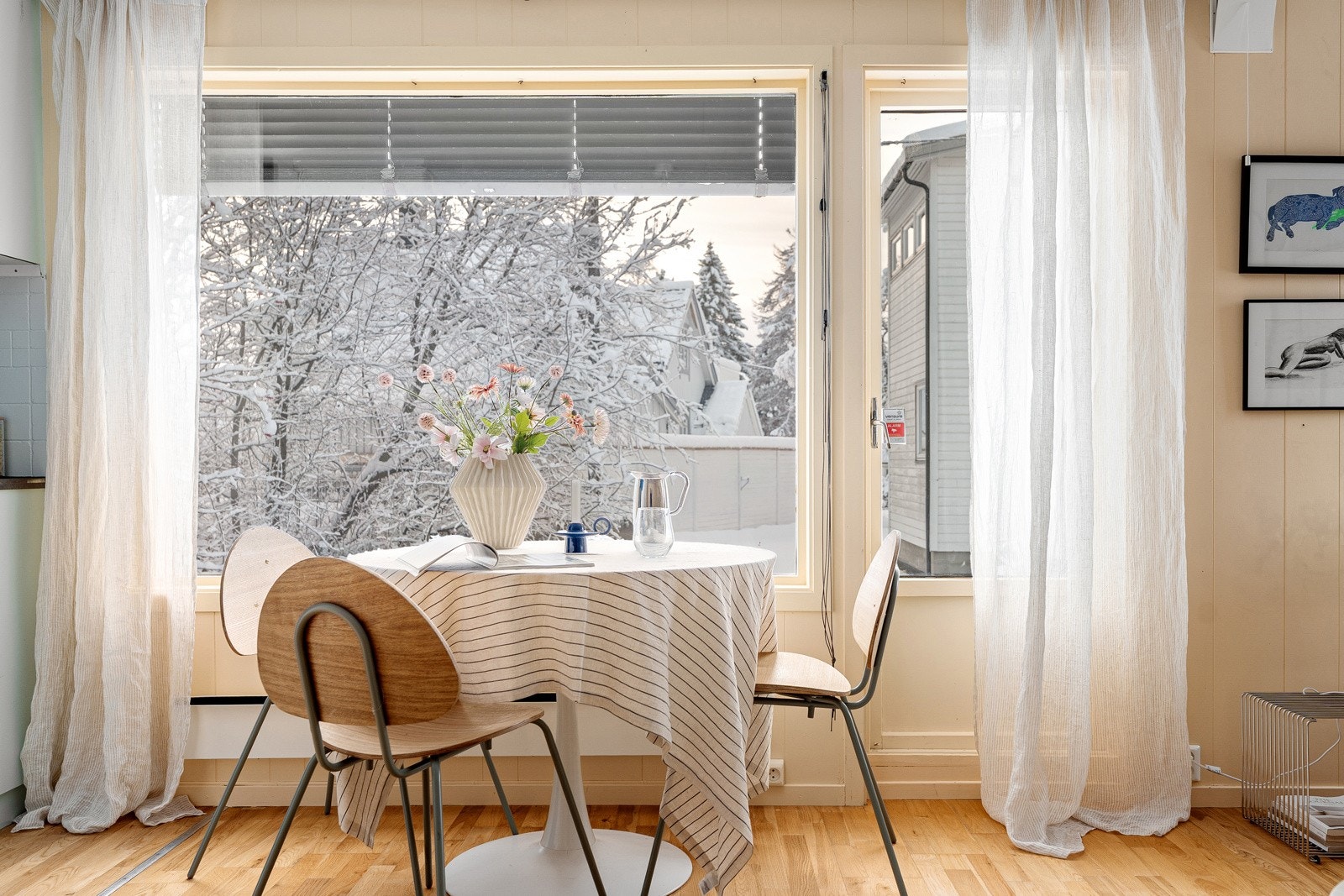 God plass til spisebord.