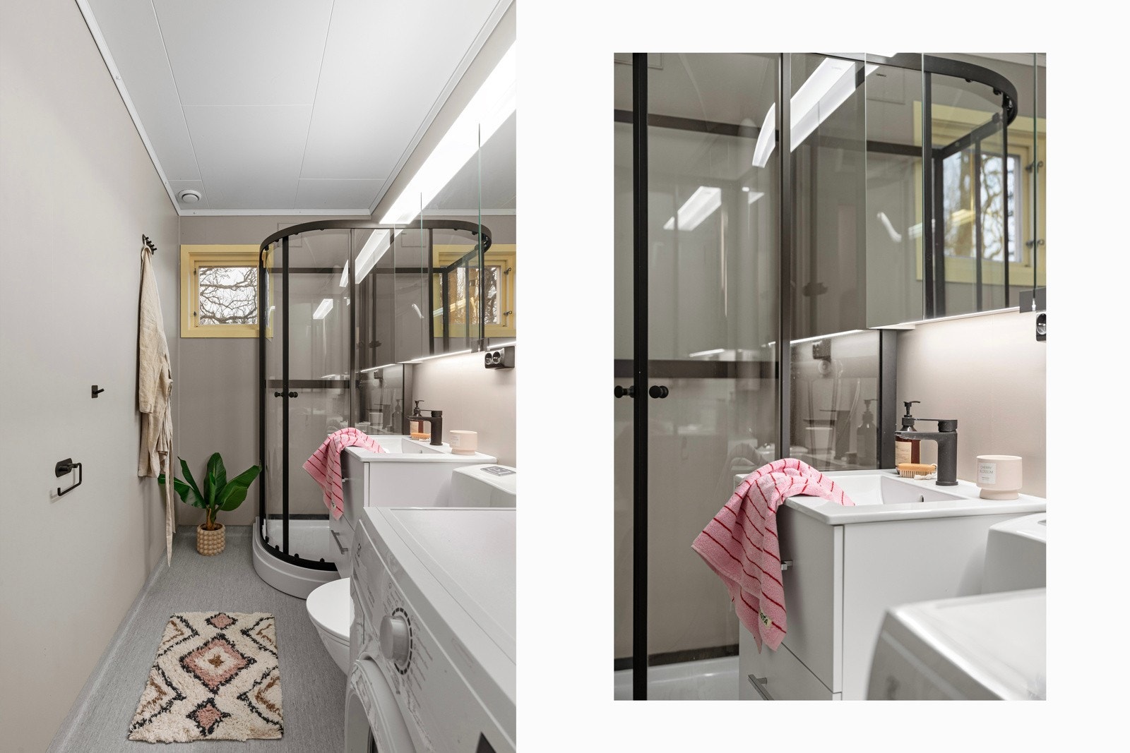 Her er det også plass til vaskemaskin.