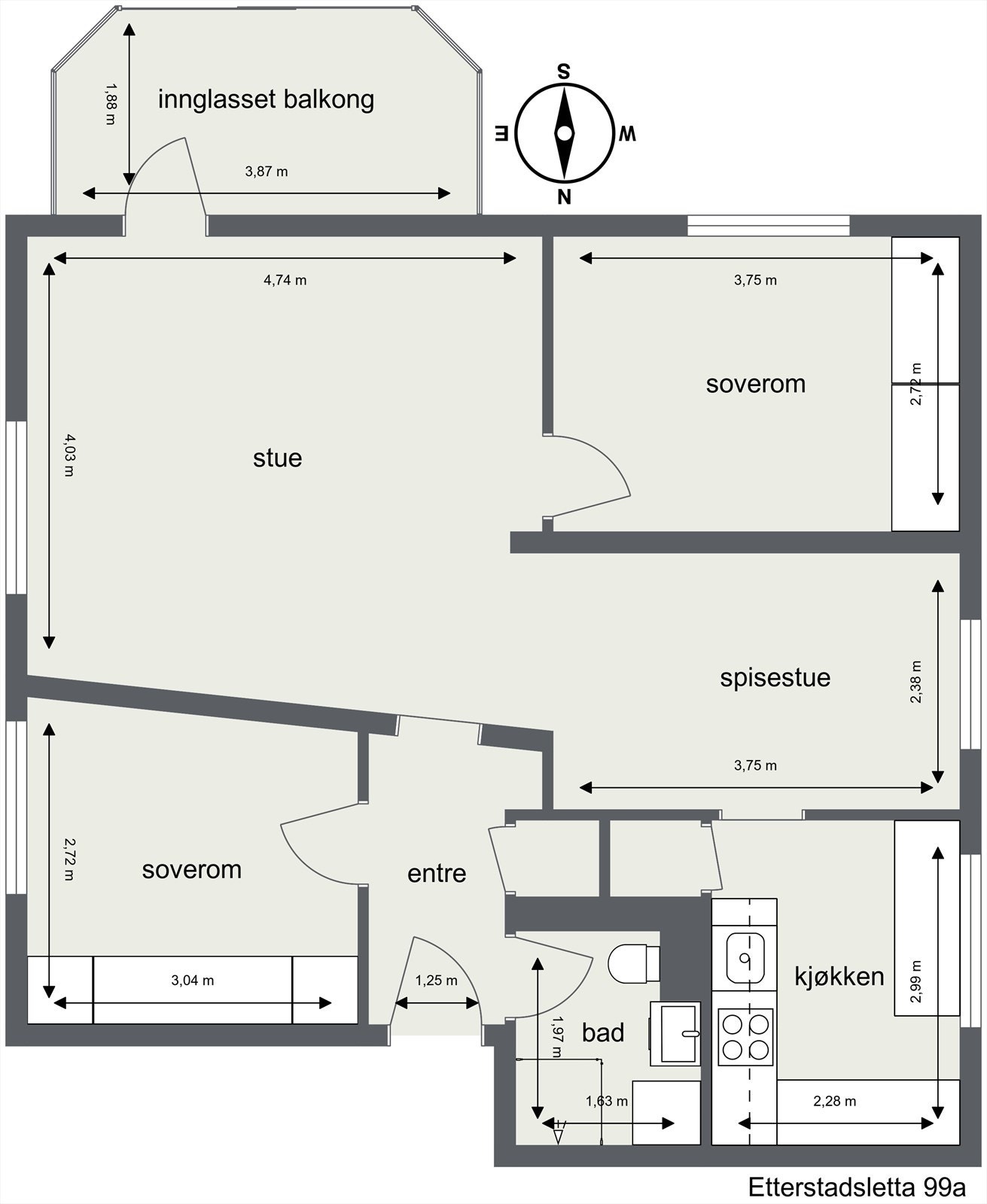 Plantegning Galleribilde