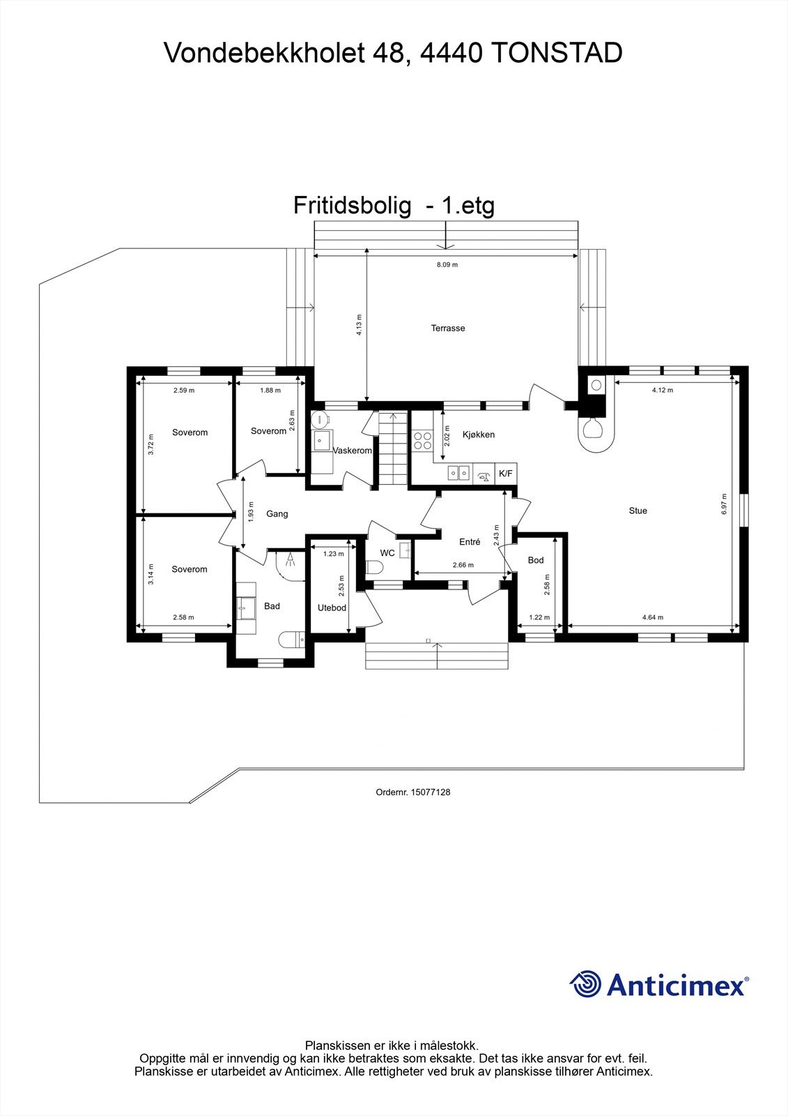 Plantegning 1.etg. Galleribilde