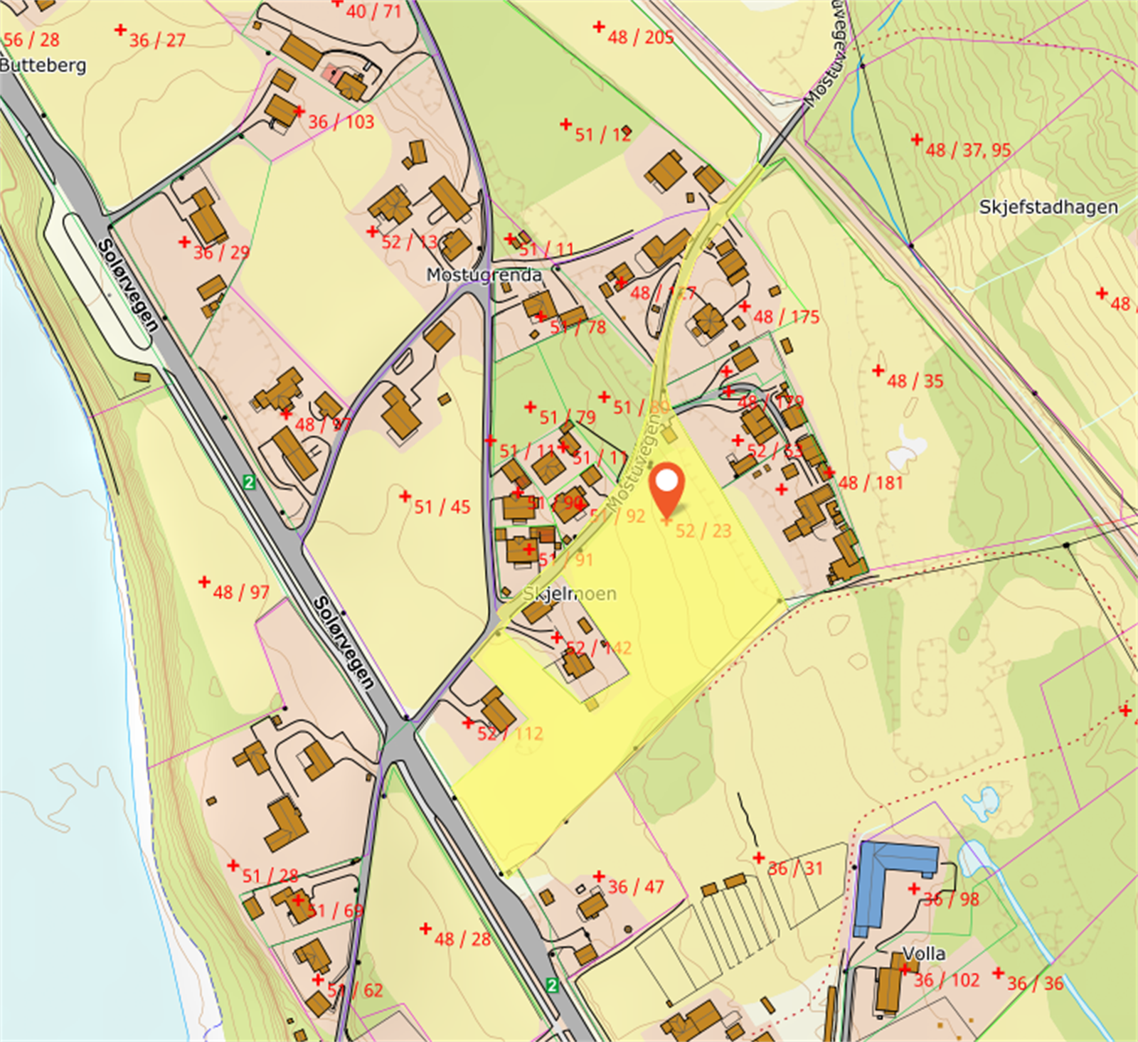 Utklipp fra norgeskart.no. Galleribilde