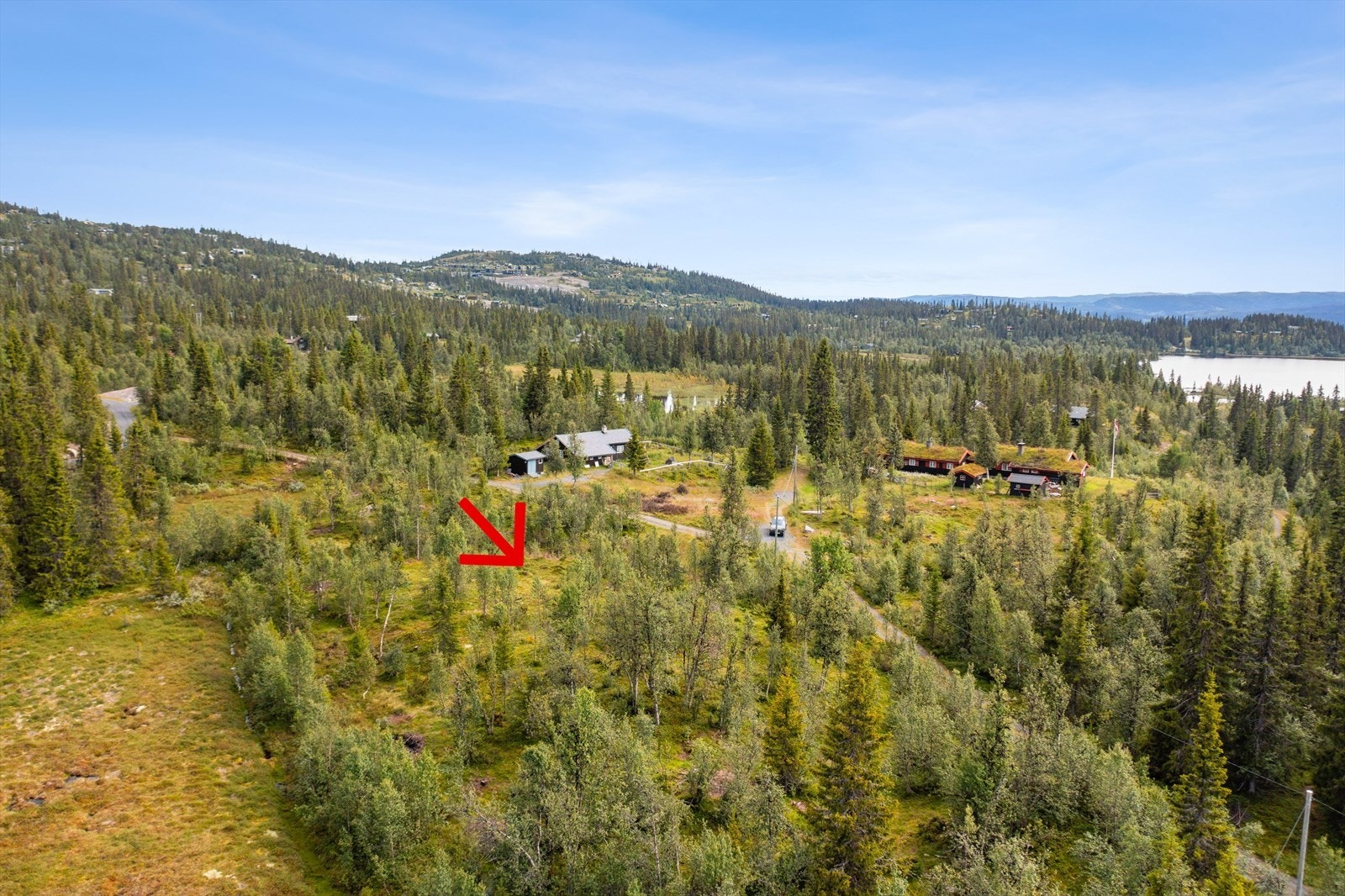 "Binnehaug" som eiendommen heter, ligger i Gråndalen/Kvitingen hytteområde på Aurdalsåsen. Den ligger ca. 930 moh, ikke så langt fra Svartetjernet og Binnhovdsknatten. Galleribilde