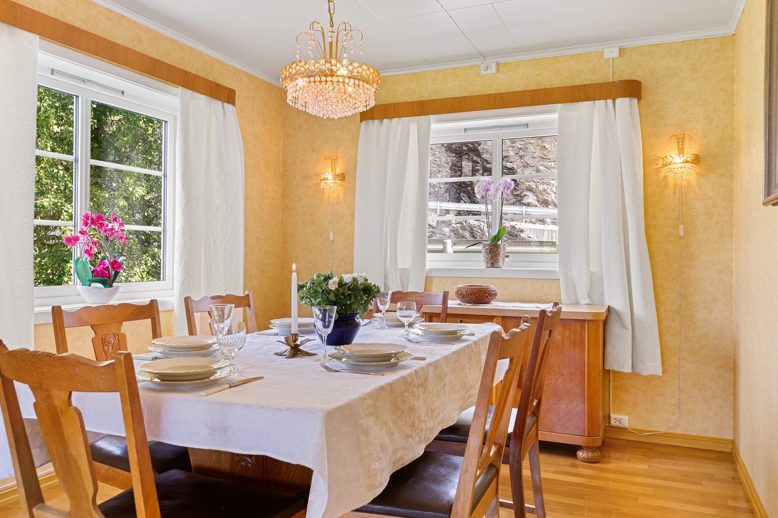 Her er det fint å samle familie og venner til hyggelige måltider. Galleribilde