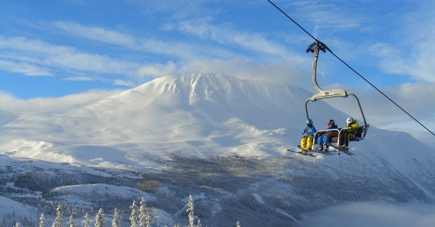 Aplint skianlegg i flotte naturomgivelser. Galleribilde