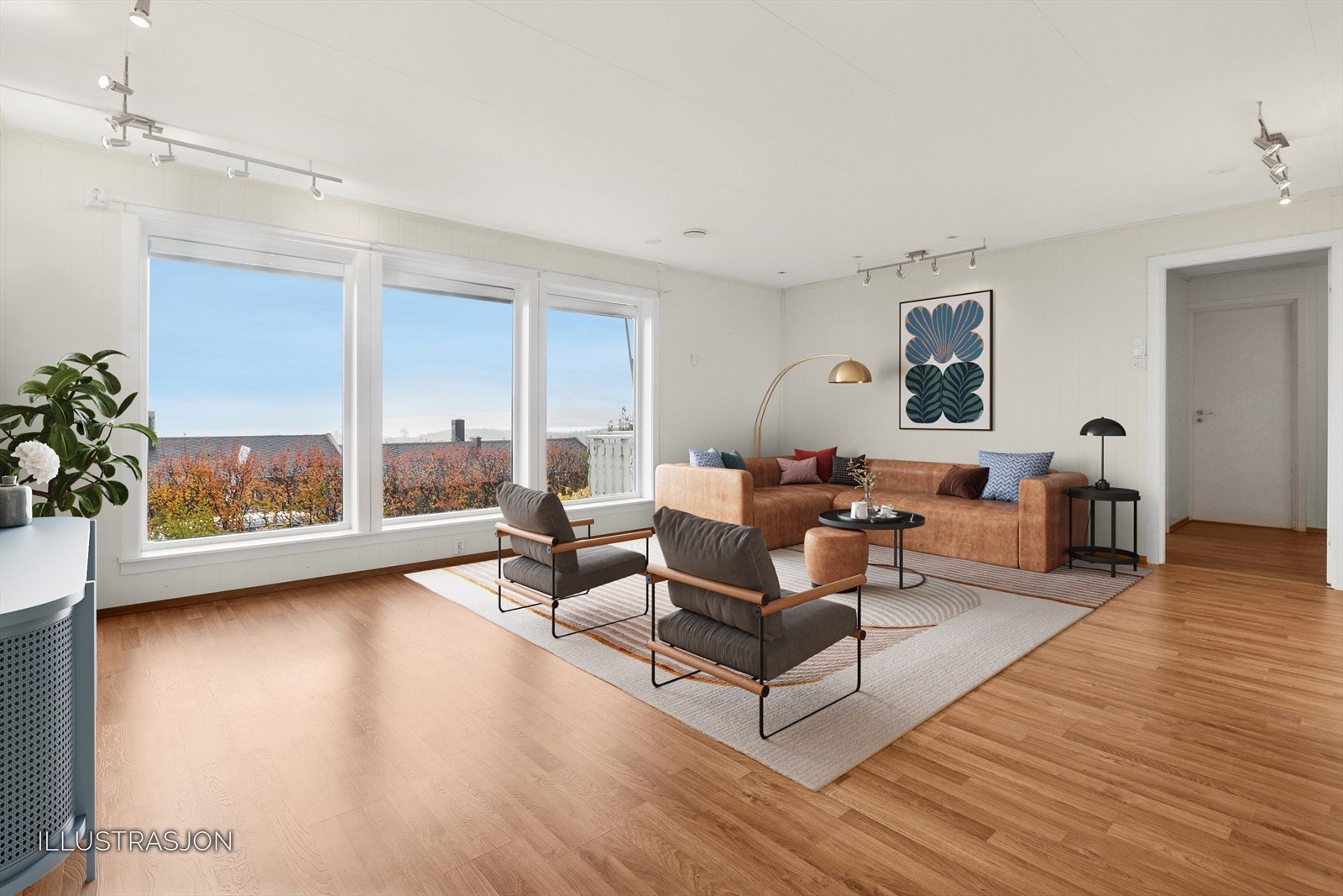 Lys og koselig enebolig i rekke på Hunstad. Vakker utsikt fra stuen til Saltstraumen, Børvasstindene og hav så langt øyet rekker. Ingen innsyn og privat hage. Ligger i gangavstand til barneskole, ungdomsskole, videregående skole og universitet. Galleribilde