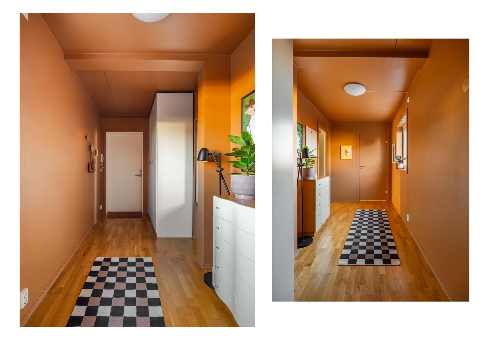 Entreen er av god størrelse og byr på gode oppbevaringsmuligheter. Her er det plass til både kommode og garderobeskap. Galleribilde