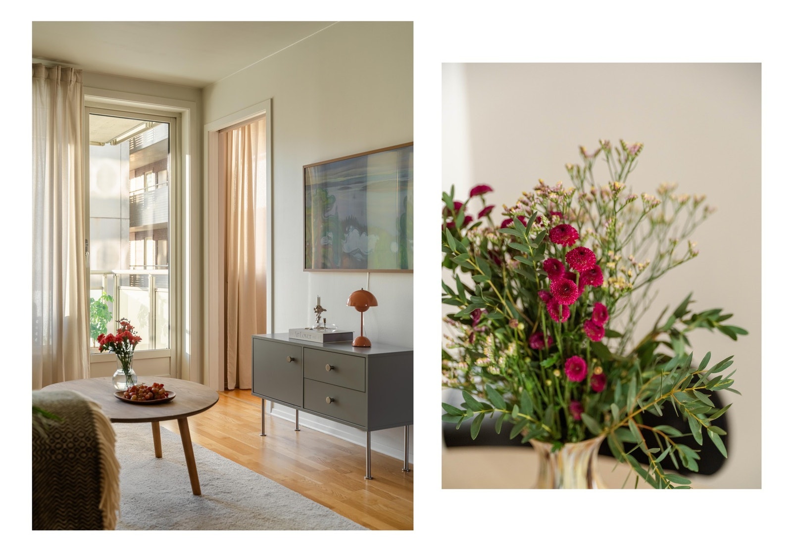 Fra stuen finner vi også utgangen til den herlige balkongen. Galleribilde