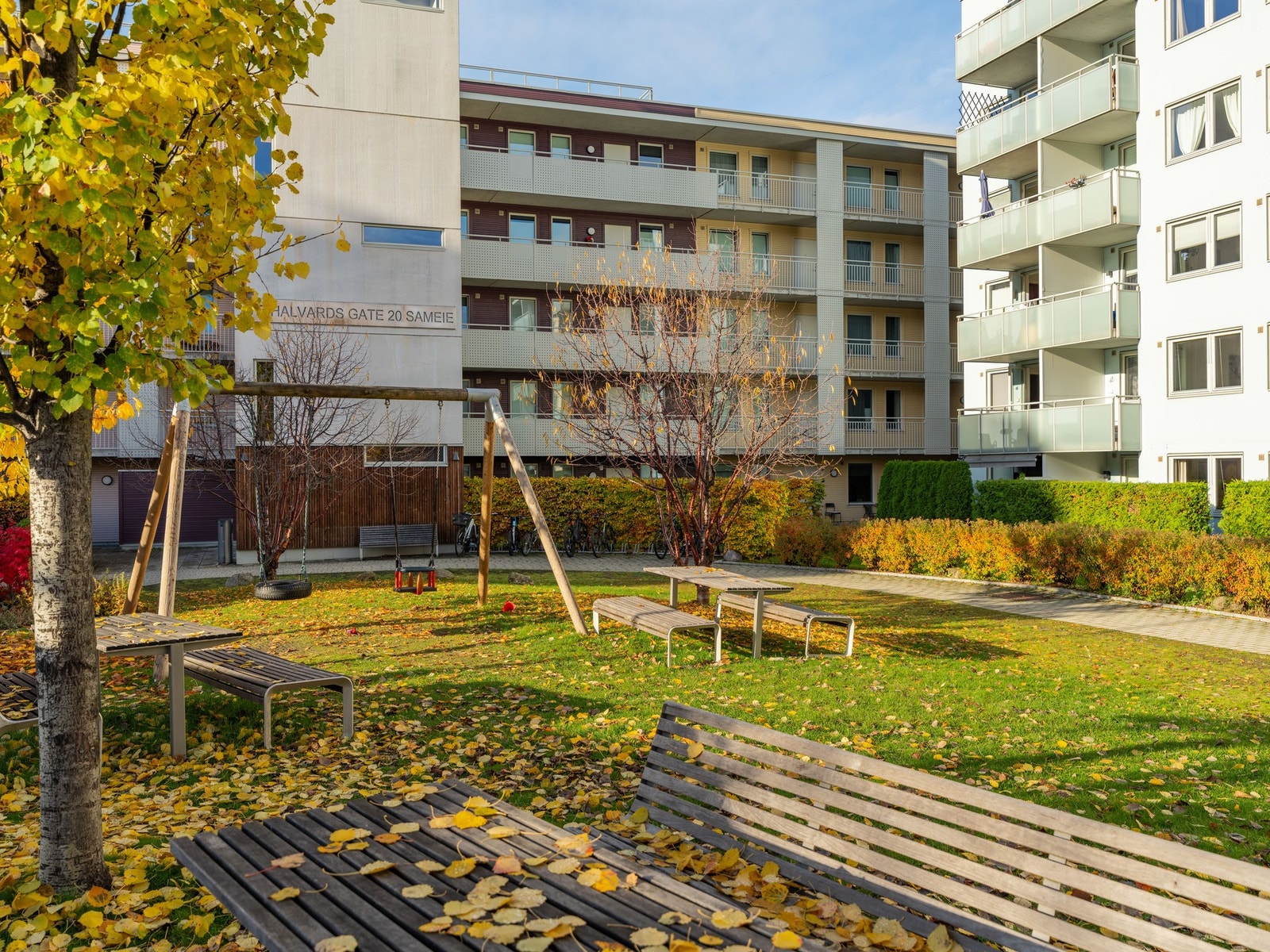 Det er også huskestativ for de minste. Galleribilde
