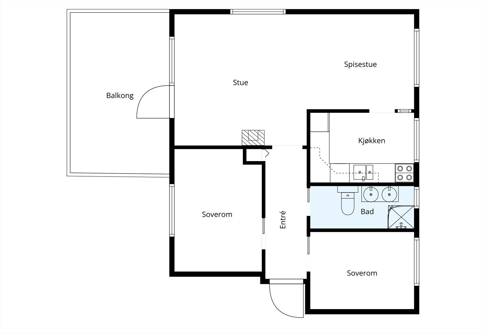 Plantegning Galleribilde