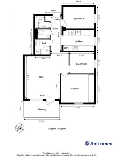 Plantegning Galleribilde