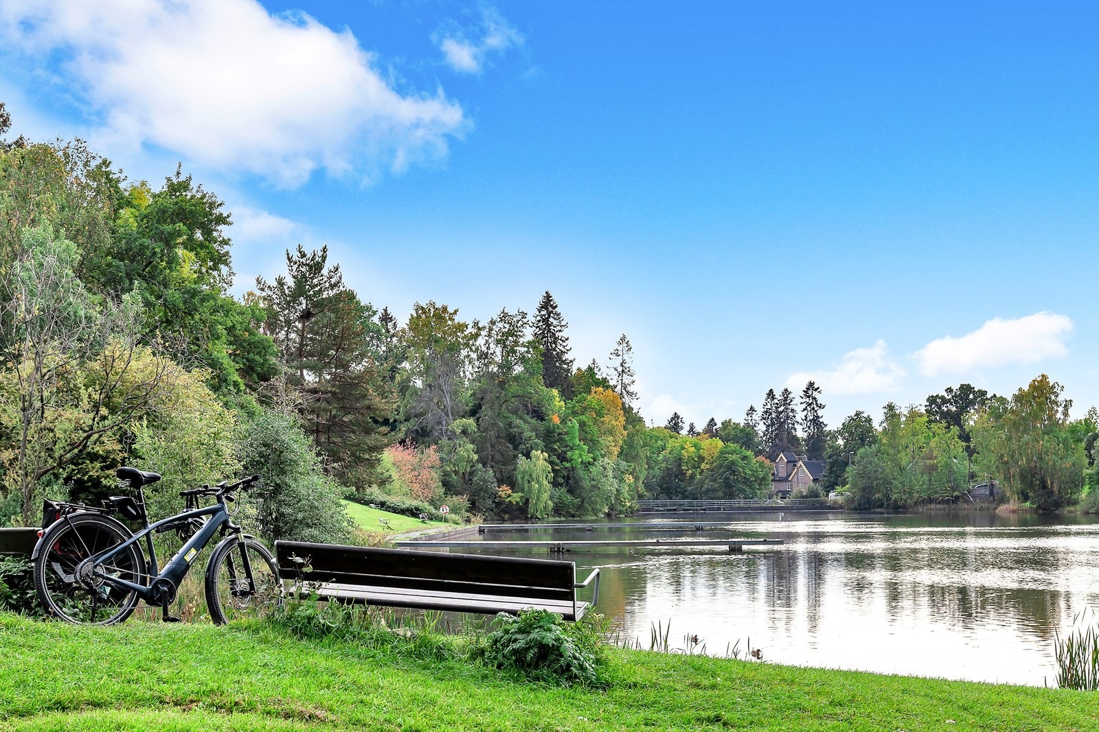 Holmendammen er et populært turområde. Galleribilde