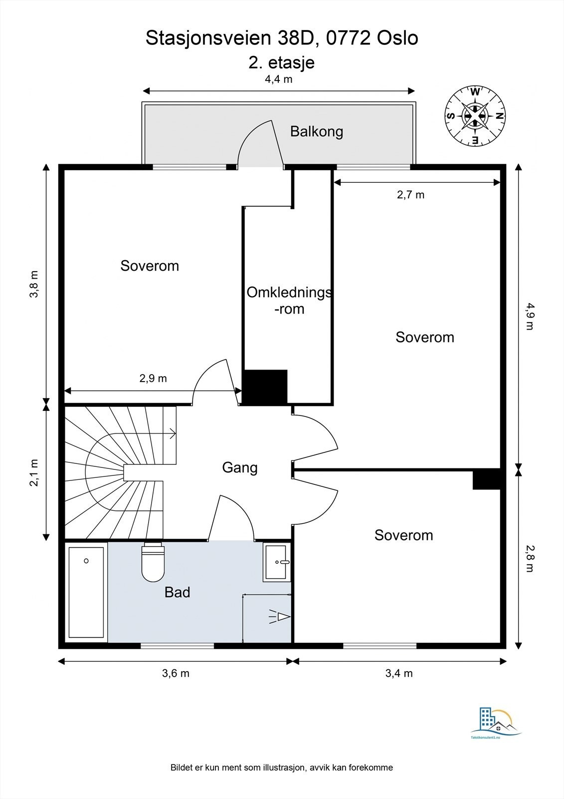 Plantegning - 2. etasje Galleribilde